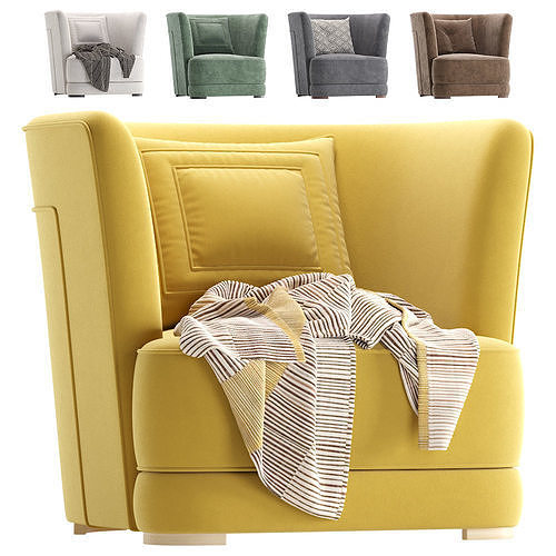 Armchair BISCANE Cazarina Interiors 3D model