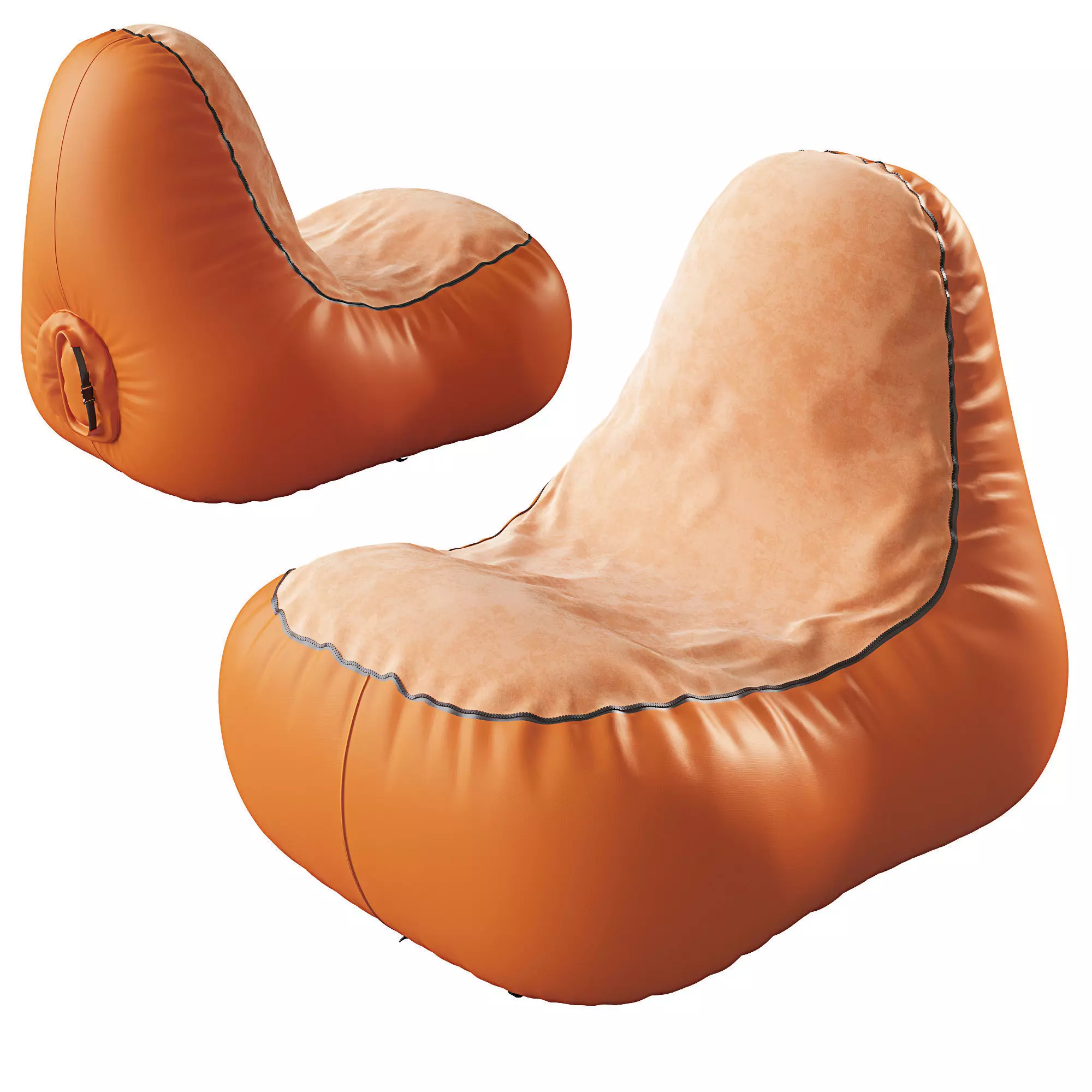 Inflatable sun lounger 3D model