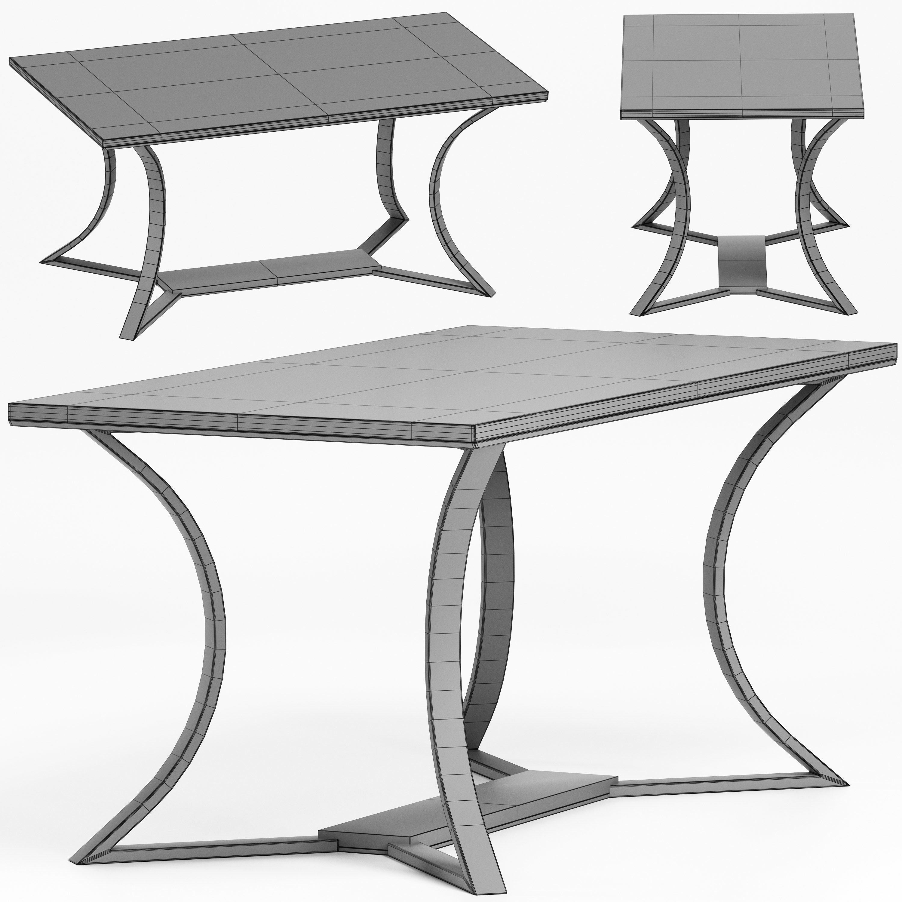 Must R Dining Table by Capital 3D model_5