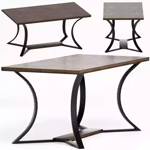 Must R Dining Table by Capital 3D model