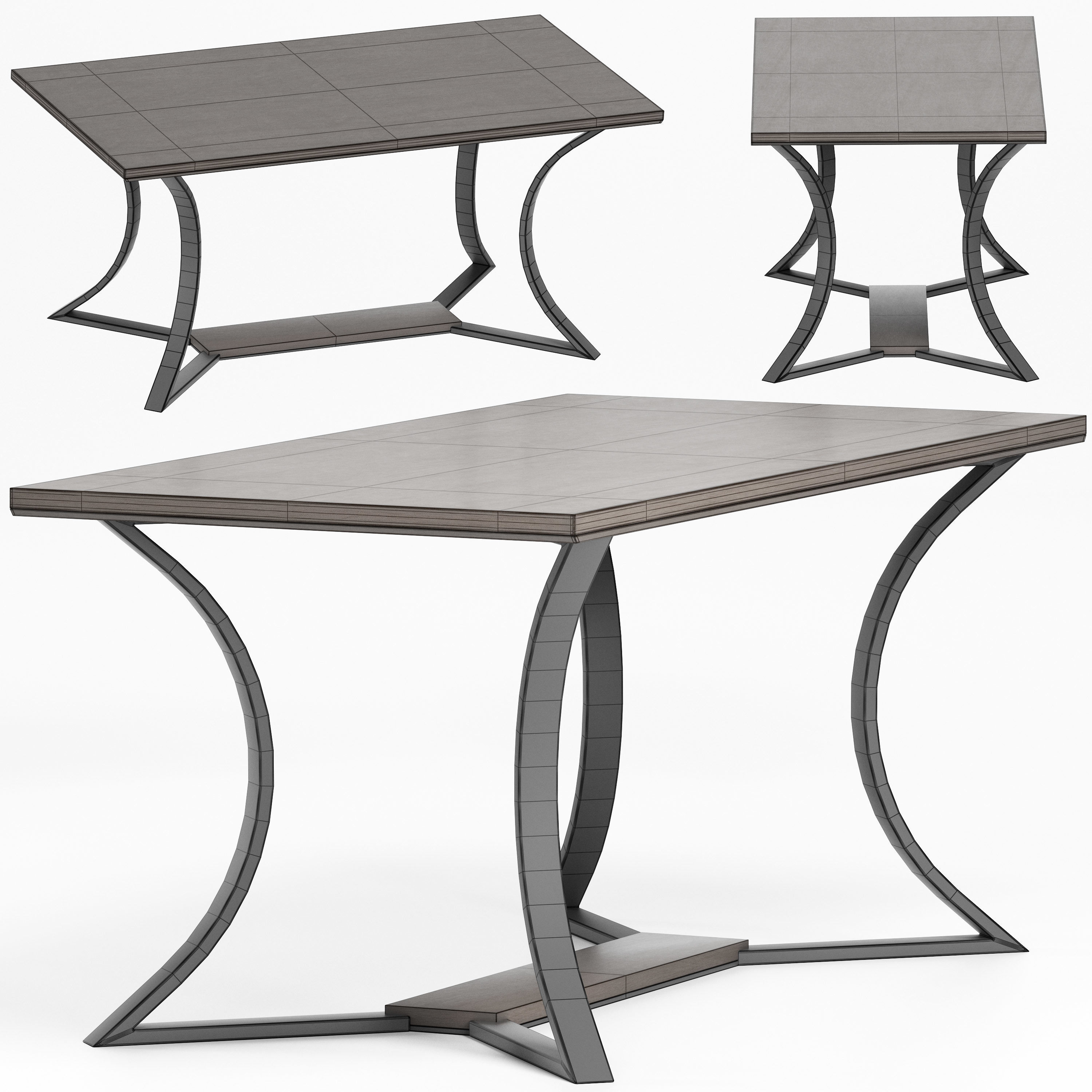 Must R Dining Table by Capital 3D model_2