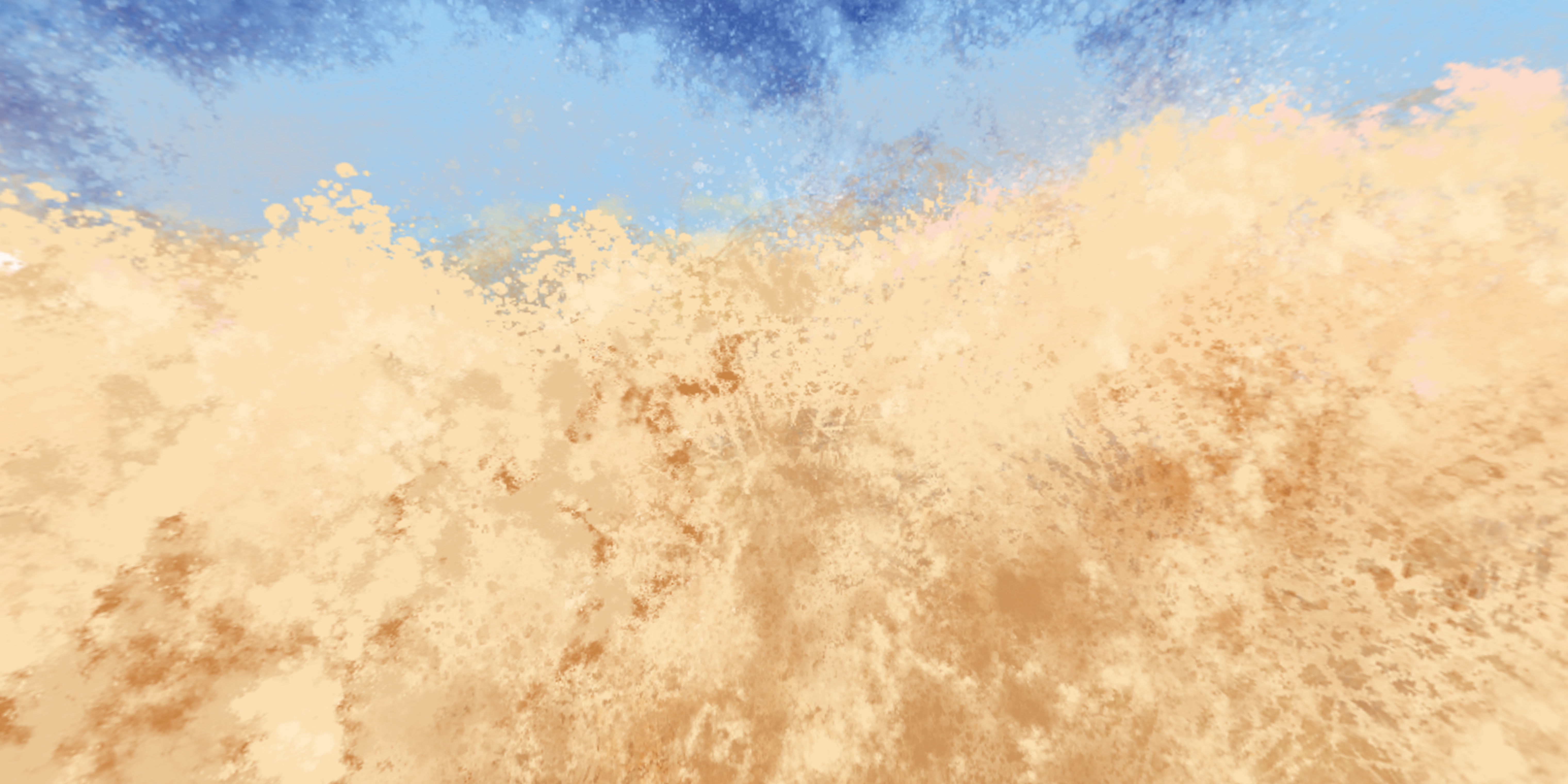 360 VR Panoramic Cartoon Painted Desert equirectangular Low-poly 3D model_9