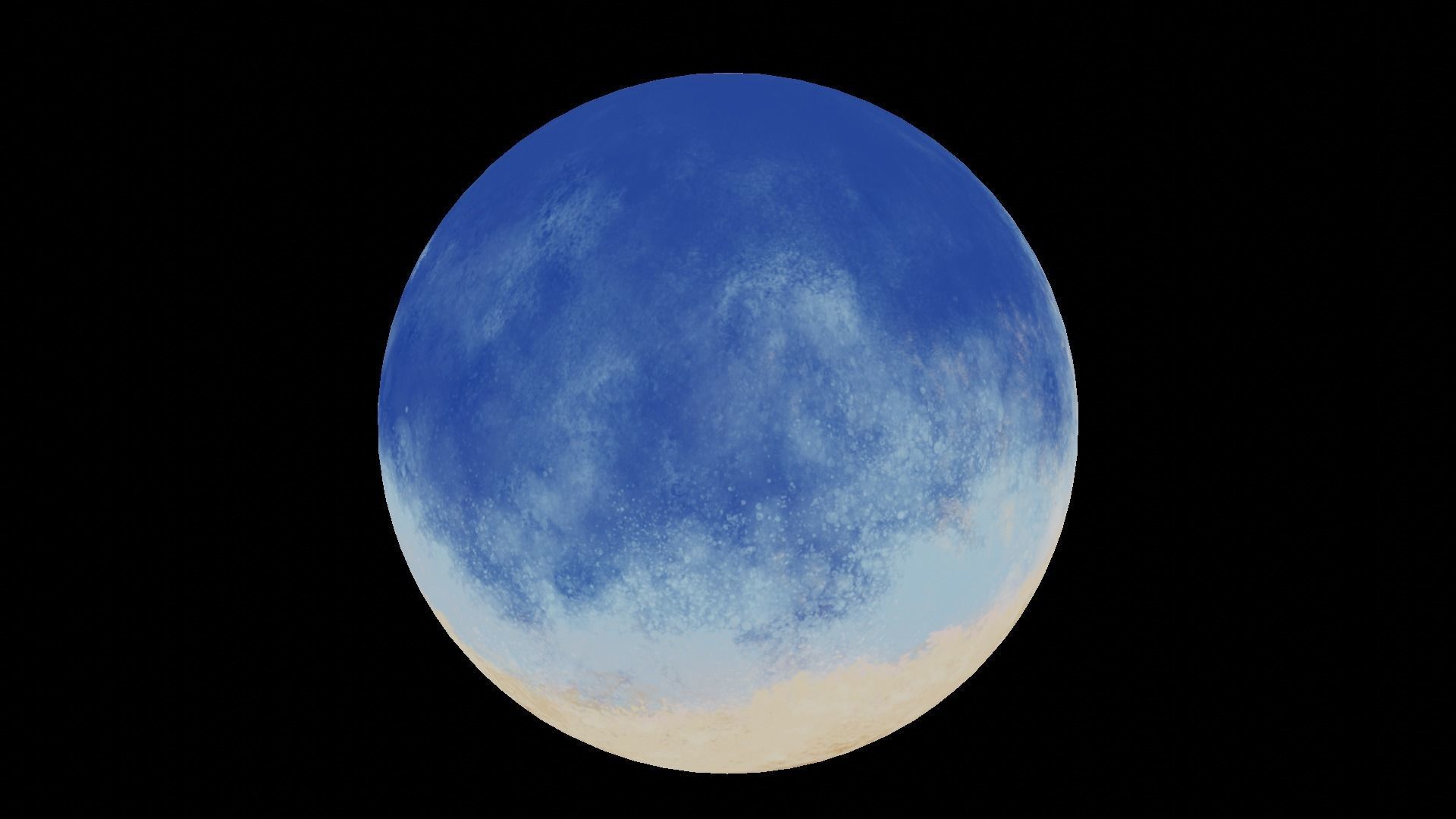 360 VR Panoramic Cartoon Painted Desert equirectangular Low-poly 3D model_11