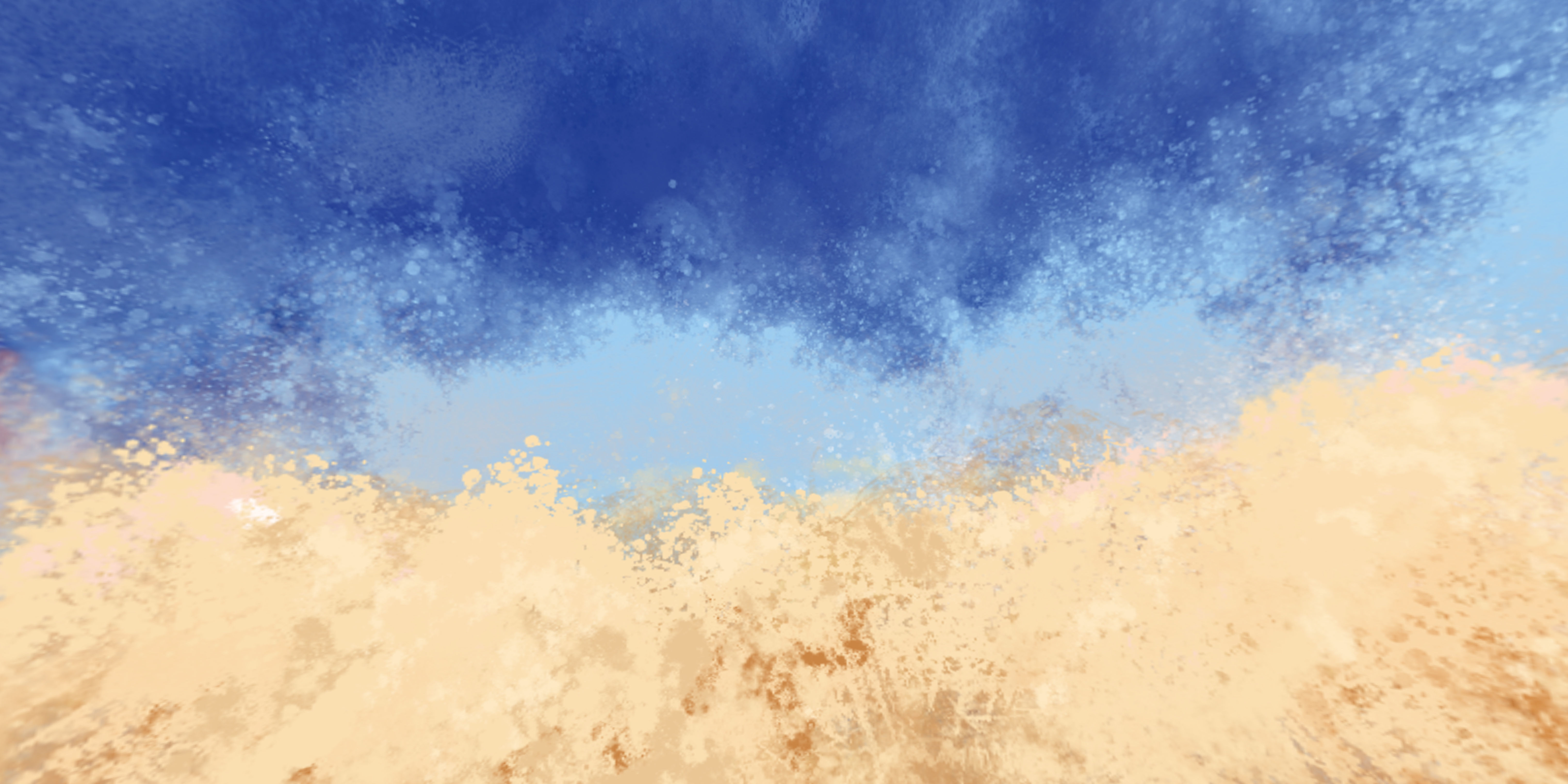 360 VR Panoramic Cartoon Painted Desert equirectangular Low-poly 3D model_3