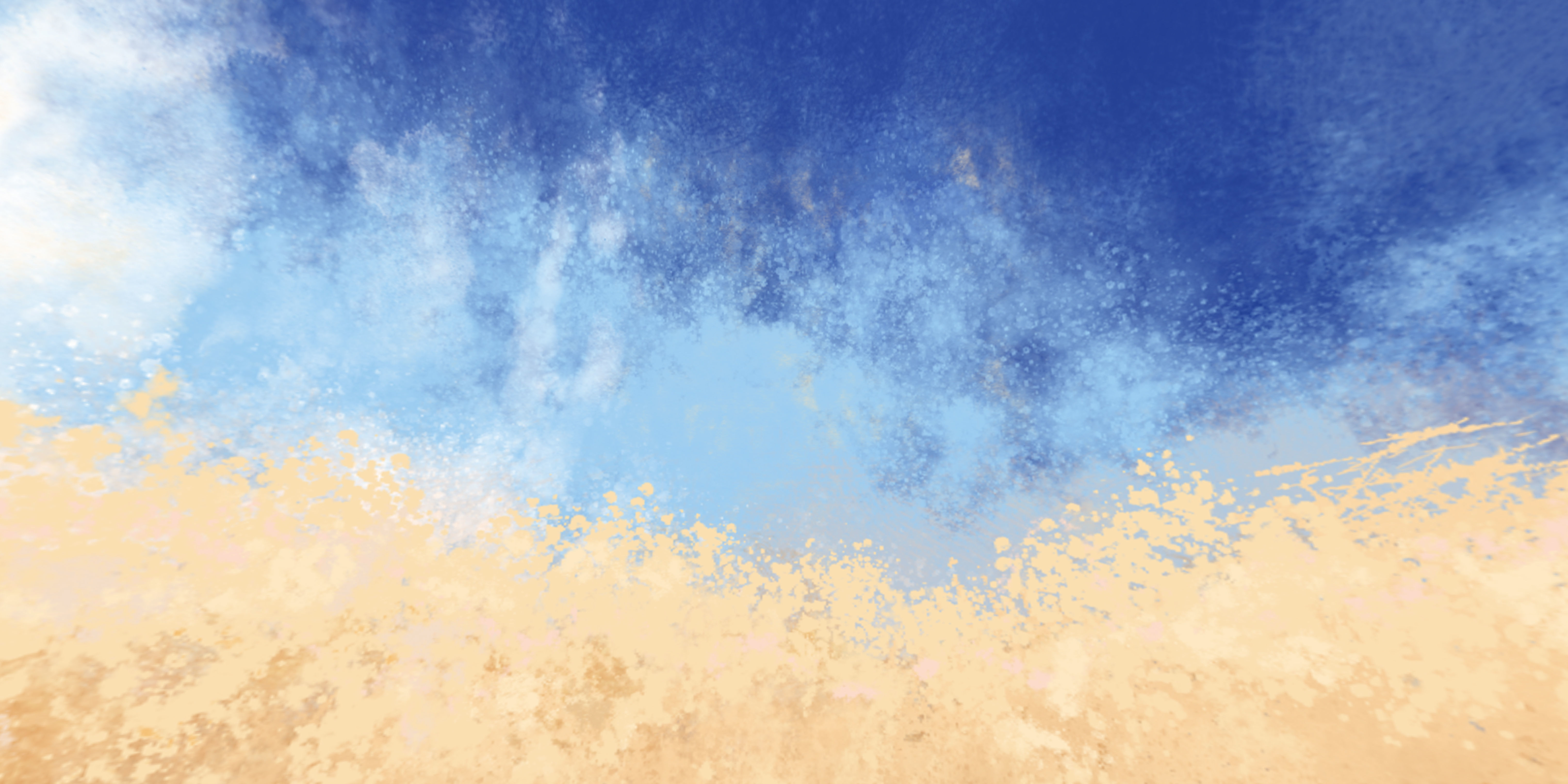 360 VR Panoramic Cartoon Painted Desert equirectangular Low-poly 3D model_18