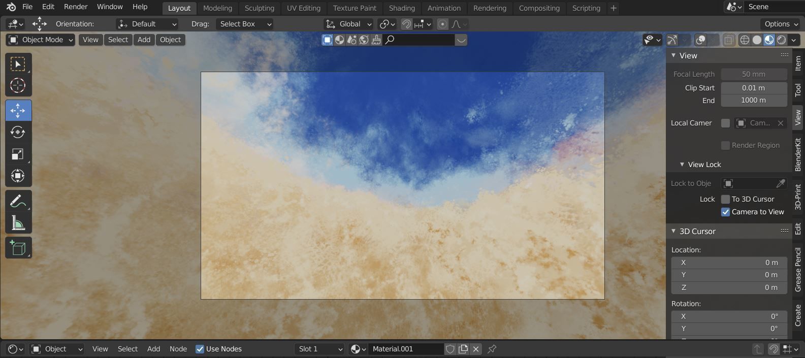 360 VR Panoramic Cartoon Painted Desert equirectangular Low-poly 3D model_20