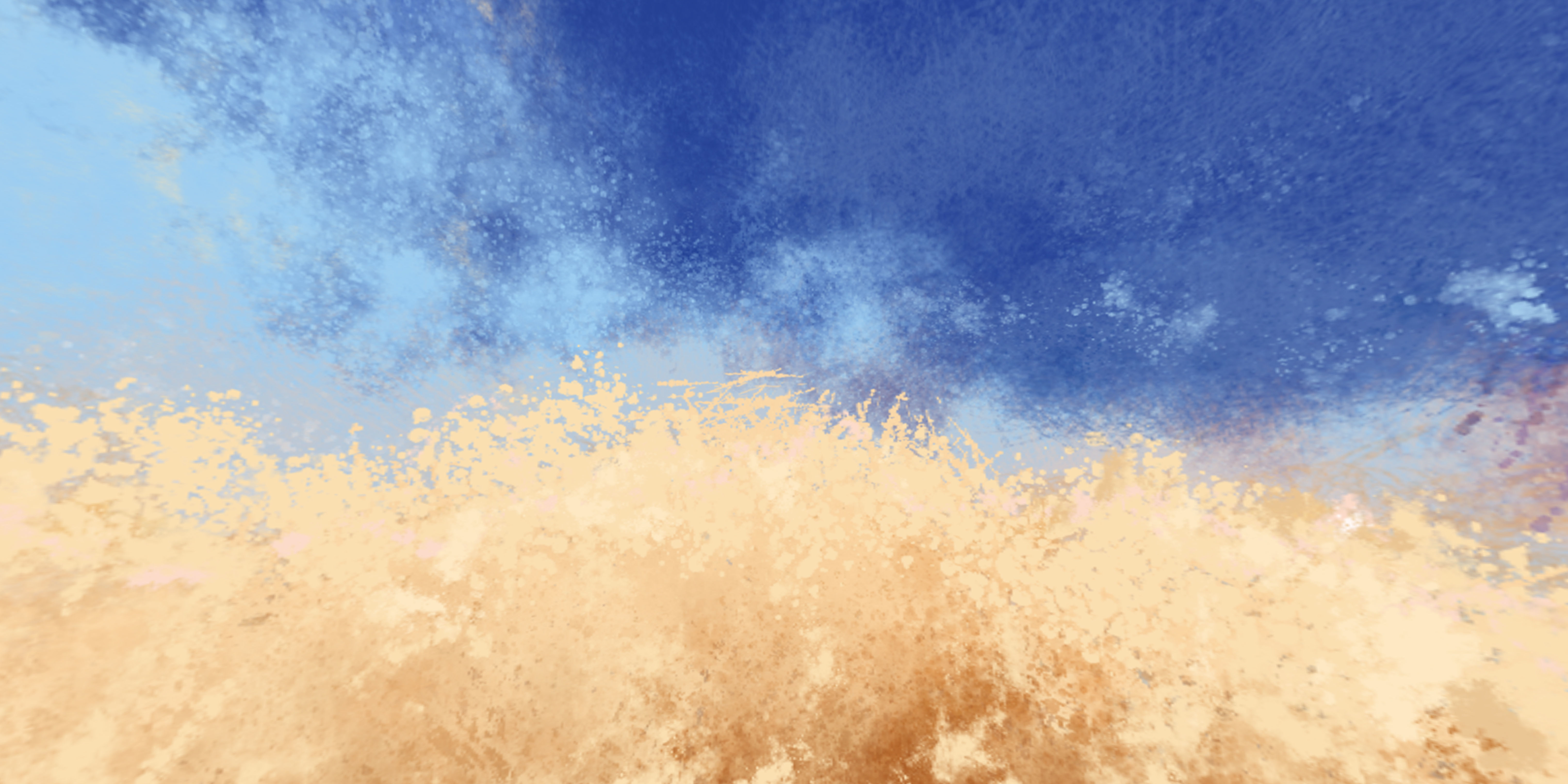 360 VR Panoramic Cartoon Painted Desert equirectangular Low-poly 3D model_21