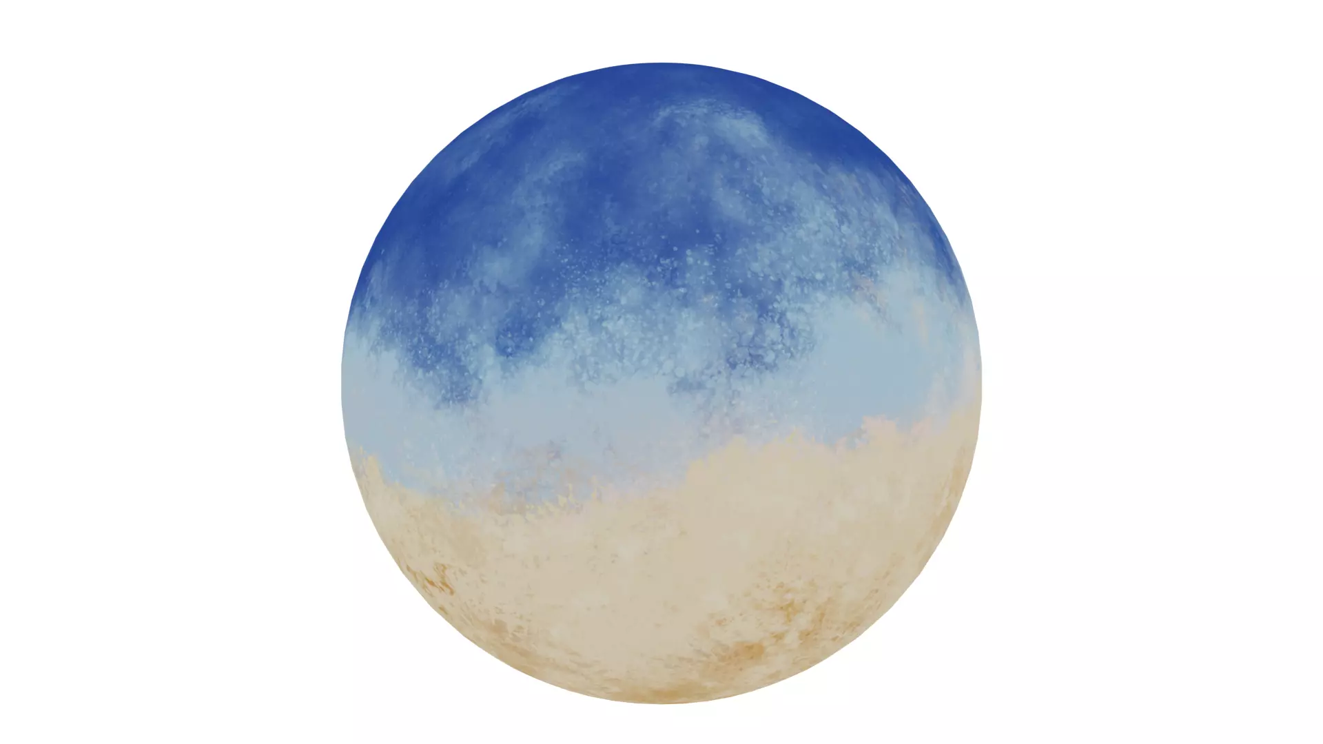 360 VR Panoramic Cartoon Painted Desert equirectangular Low-poly 3D model_0