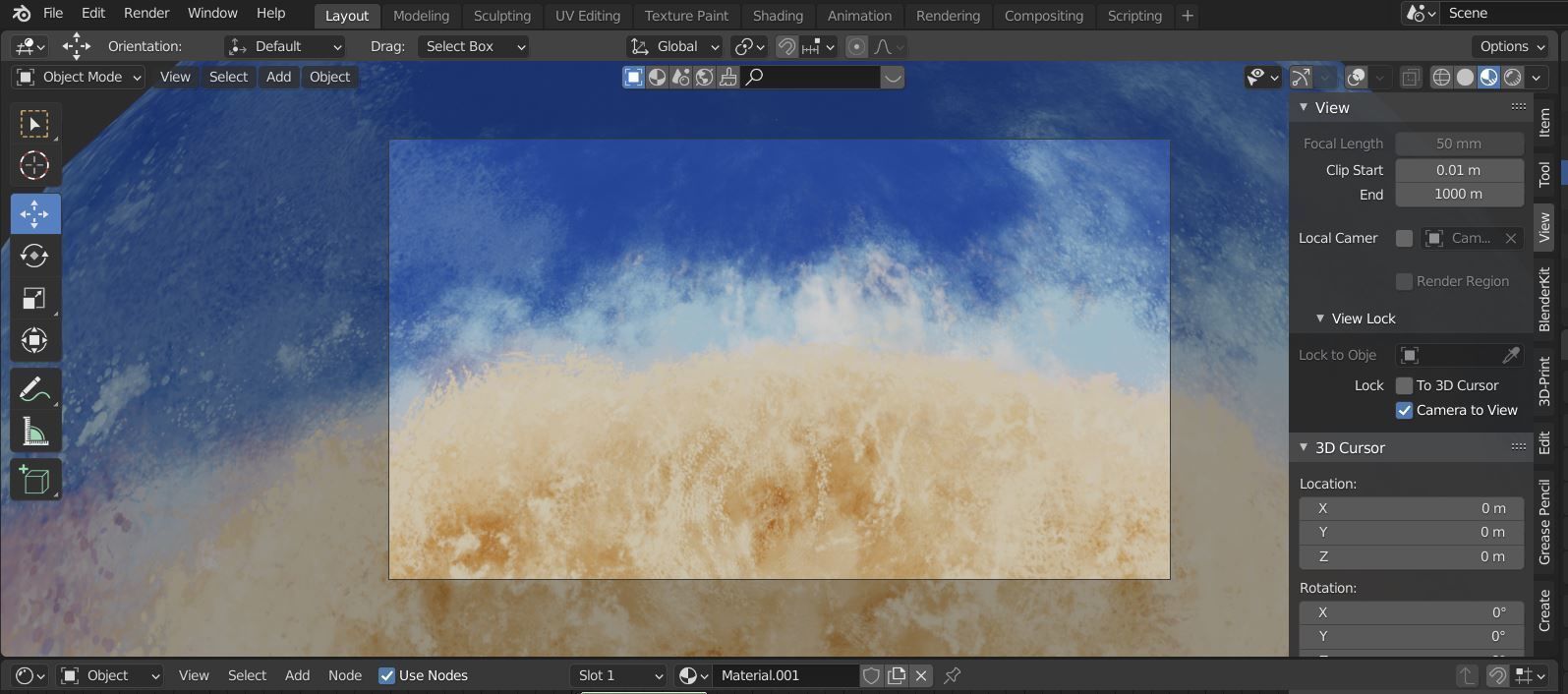 360 VR Panoramic Cartoon Painted Desert equirectangular Low-poly 3D model_10