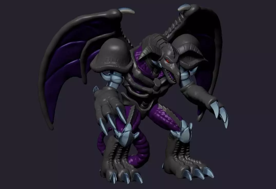 Skull Dragon 3d Printable Figure  3D print model_0