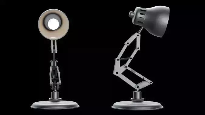 Luxo Pixar Character with Rig and Animation  3D model