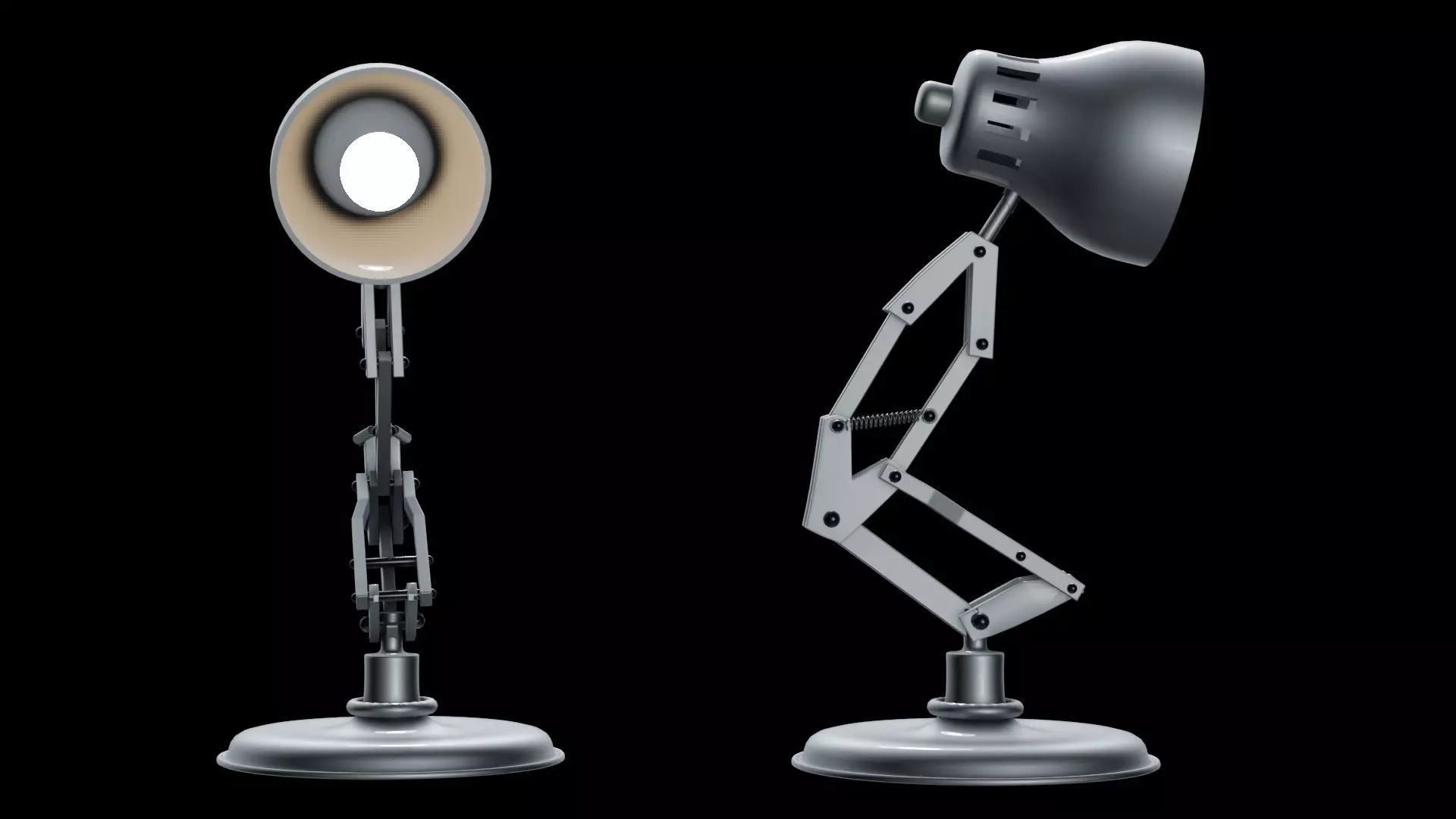 Luxo Pixar Character with Rig and Animation  3D model_0
