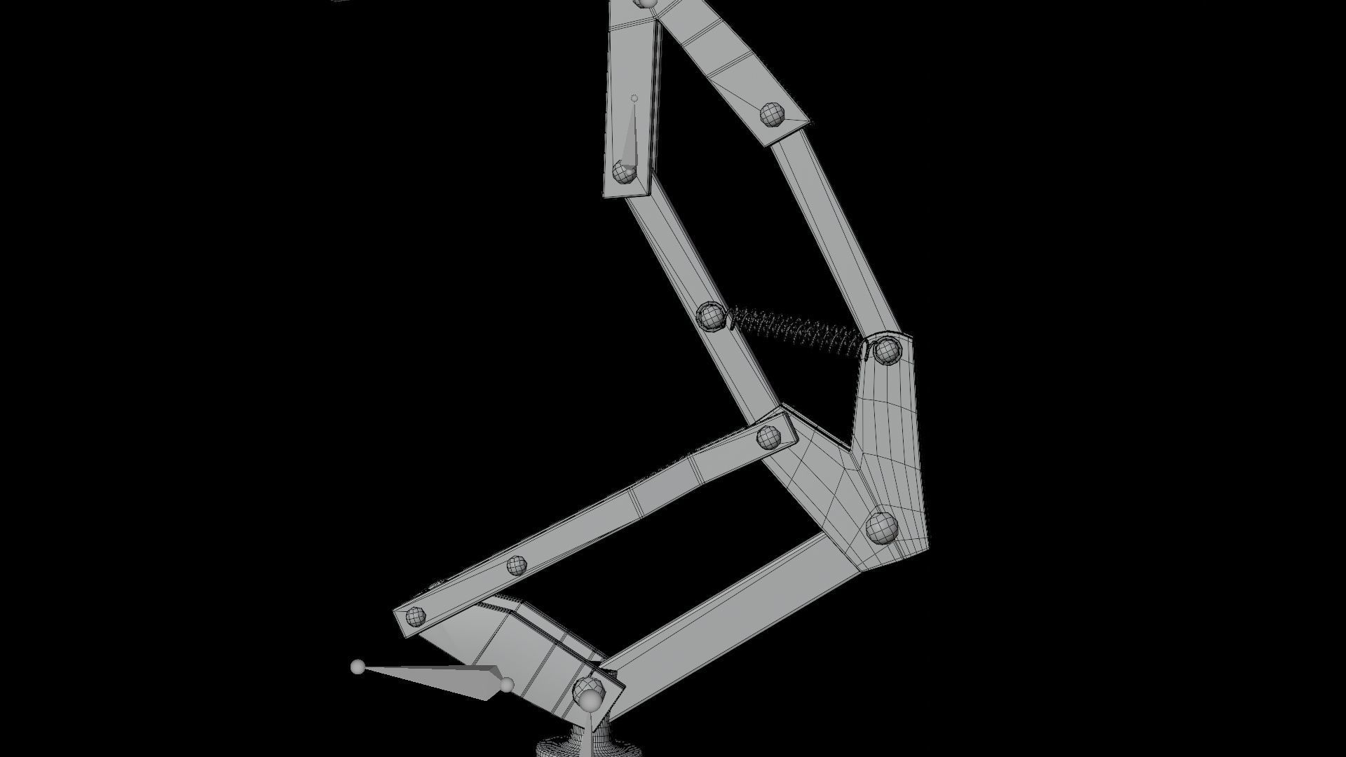 Luxo Pixar Character with Rig and Animation  3D model_7