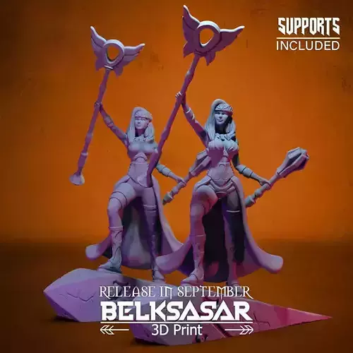 Battle Priestess Normal and Nude