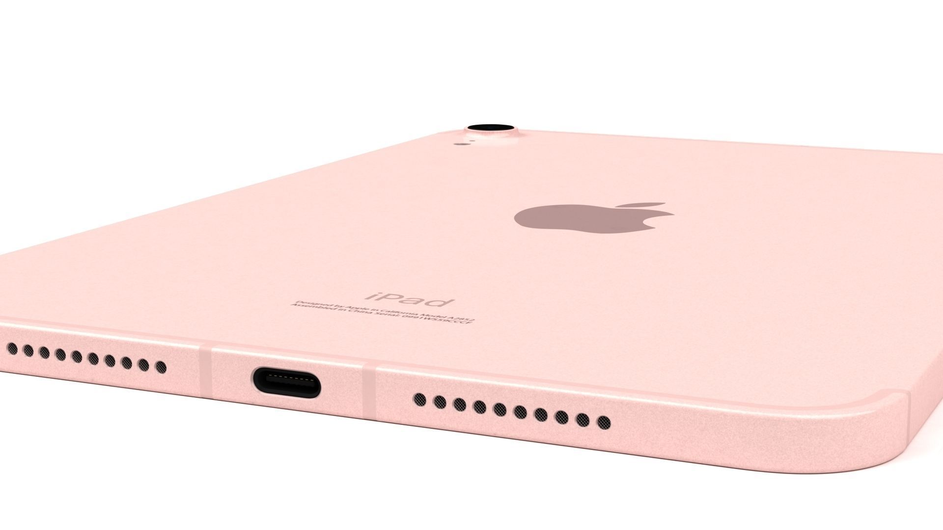 Apple iPad mini 2021 Pink With Pencil 3D model_6