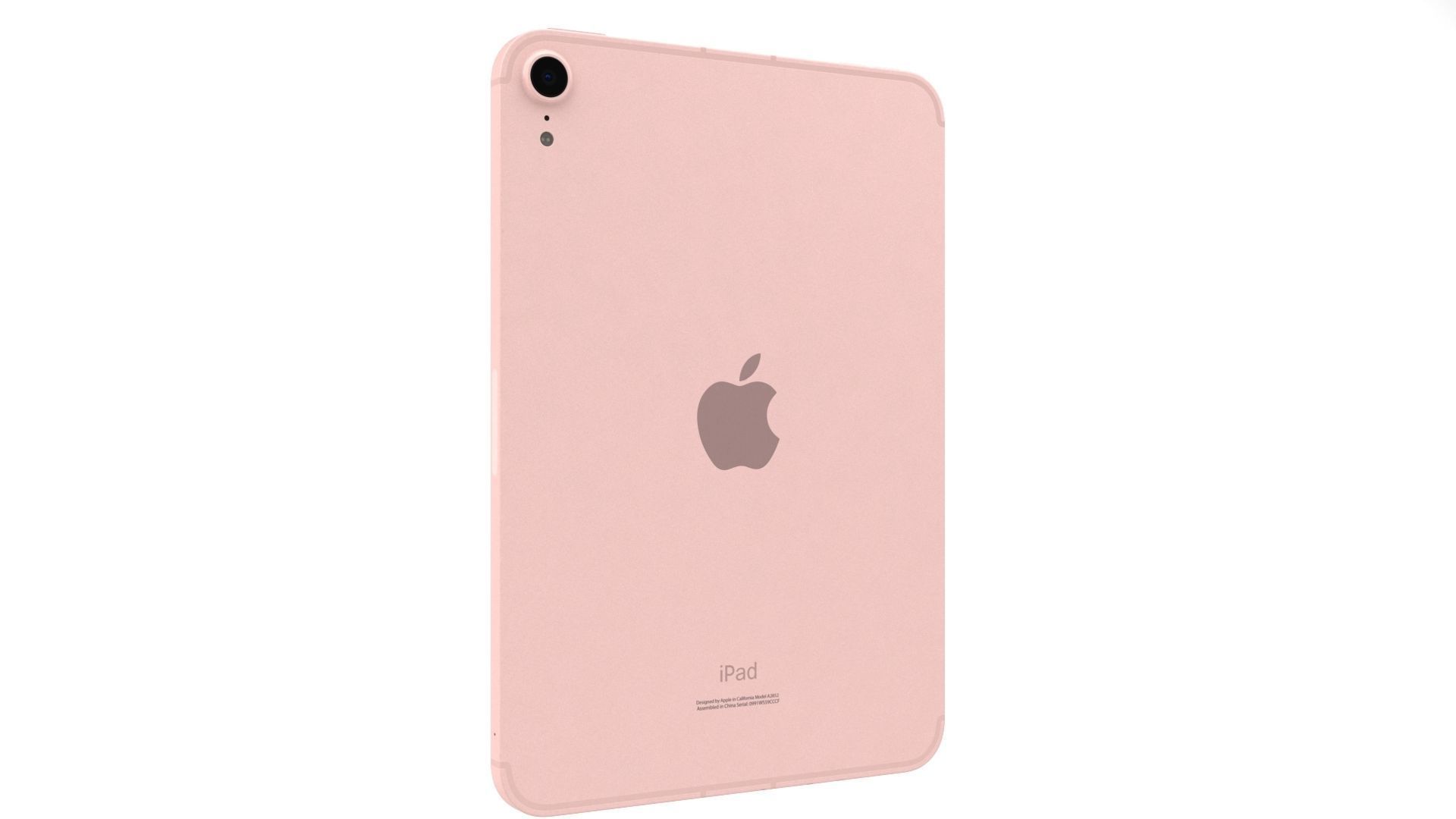 Apple iPad mini 2021 Pink With Pencil 3D model_2