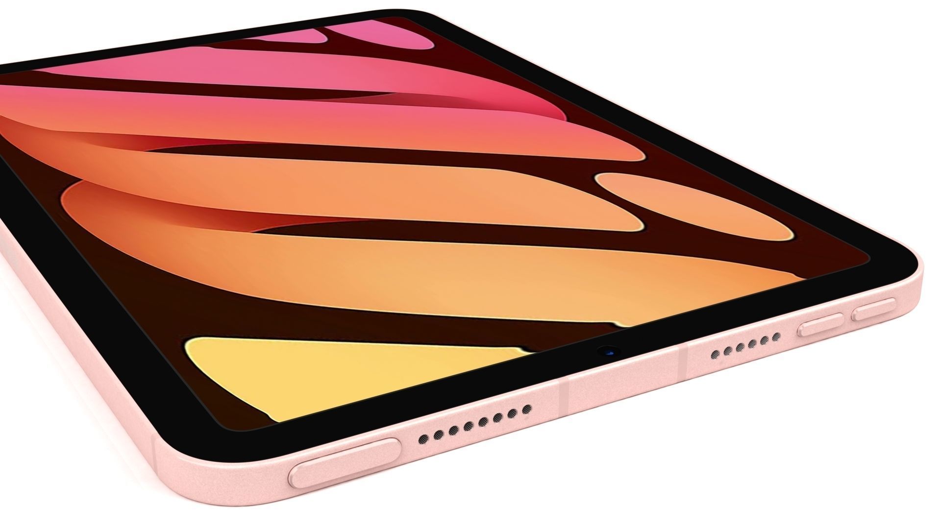 Apple iPad mini 2021 Pink With Pencil 3D model_7