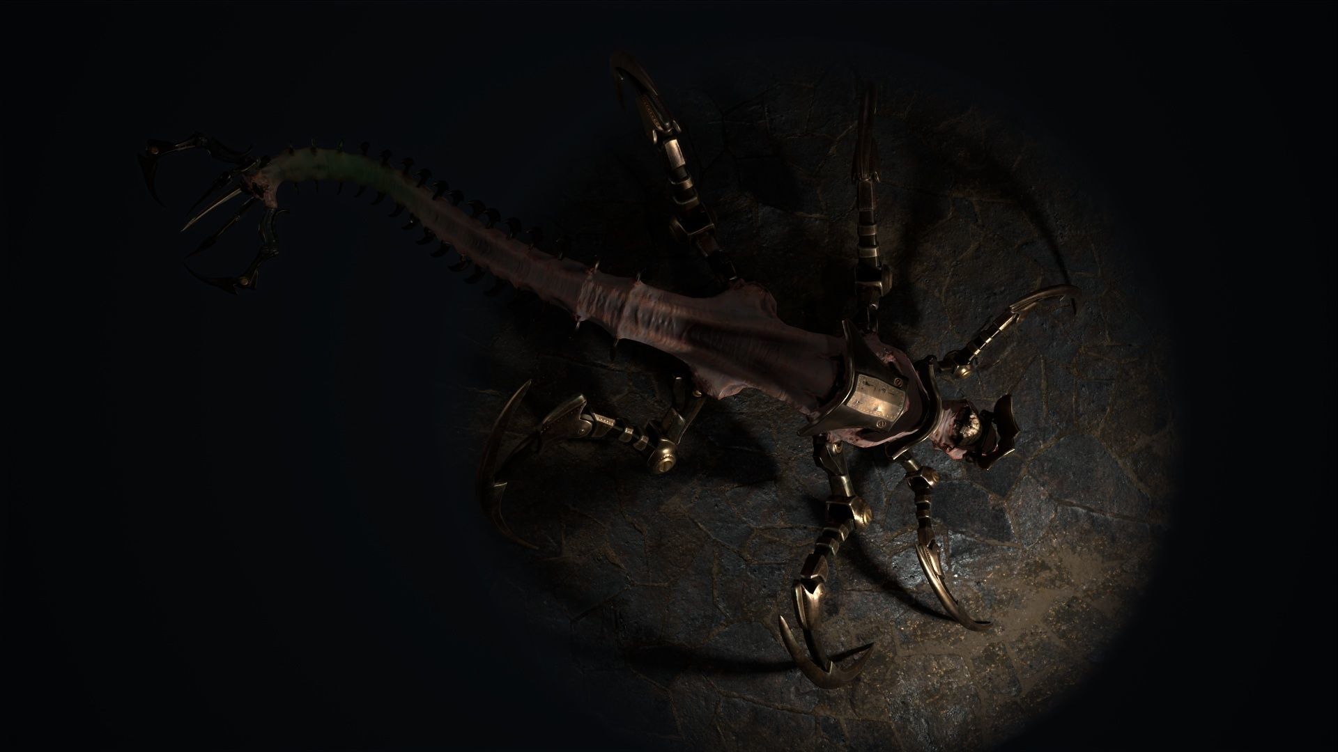 Cyborg Scorpion Low-poly 3D model_10
