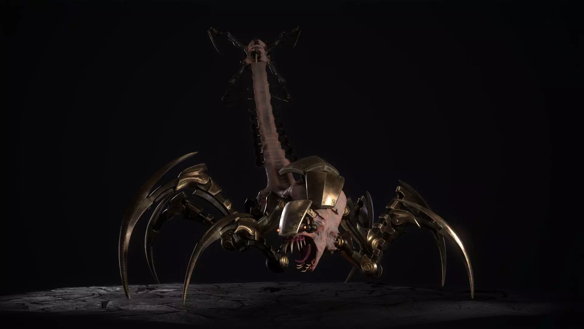 Cyborg Scorpion Low-poly 3D model_0