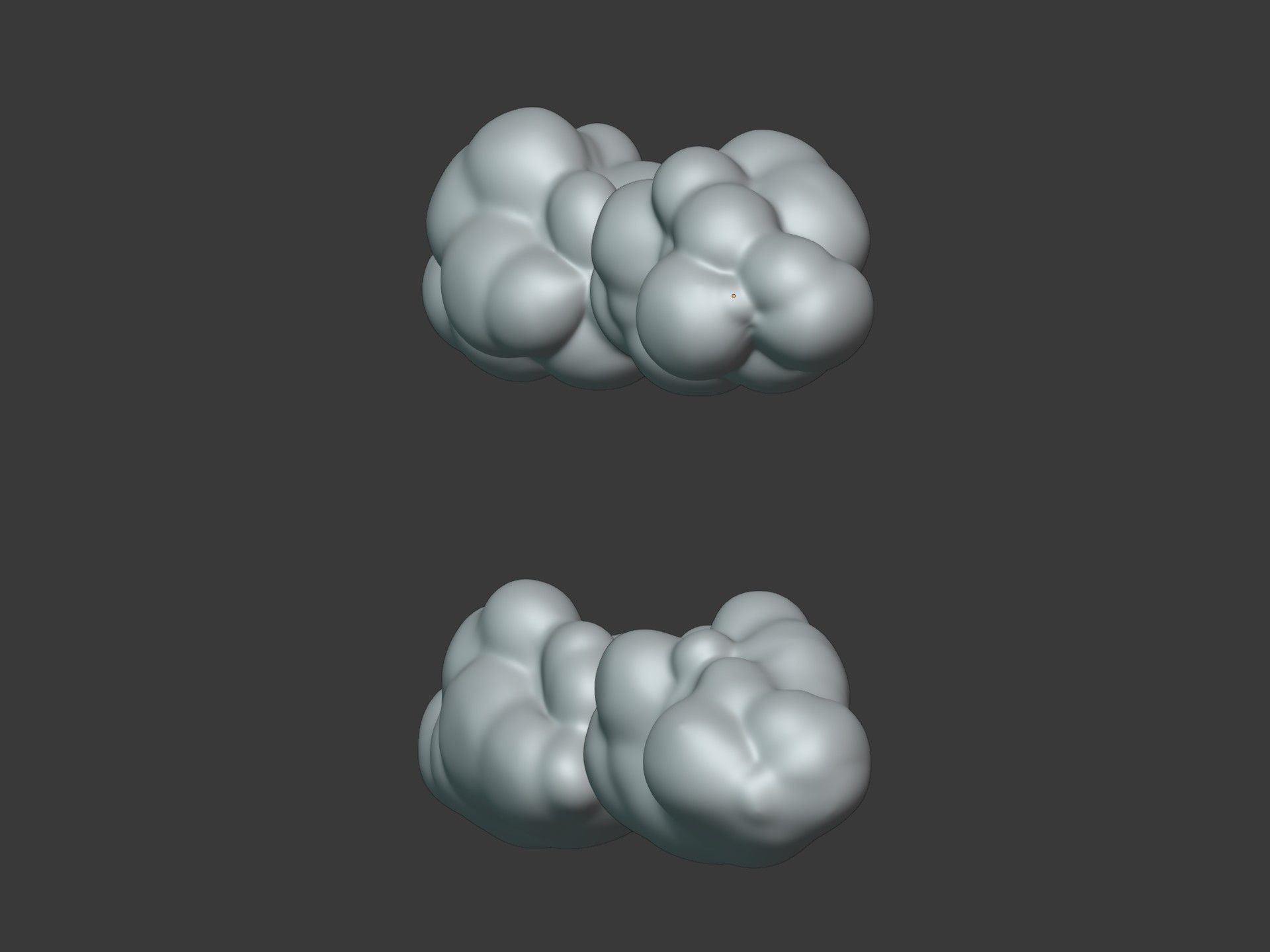 Cartoon Clouds Pack Low-poly 3D model_15
