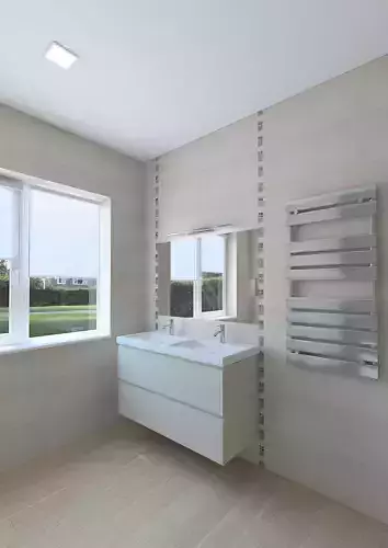 Beautiful bright bathroom