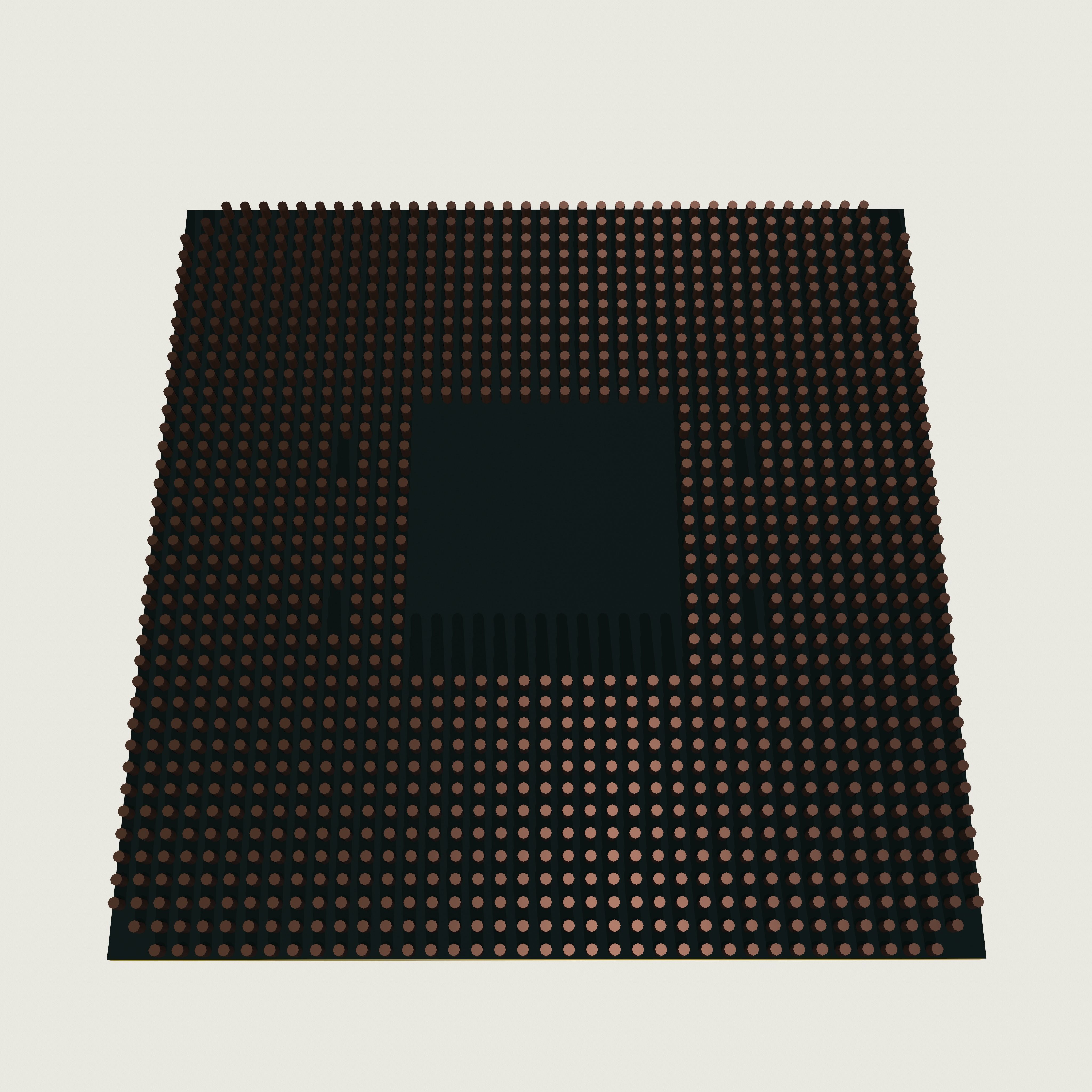 CPU AMD Ryzen 5 5600G Low-poly 3D model_15