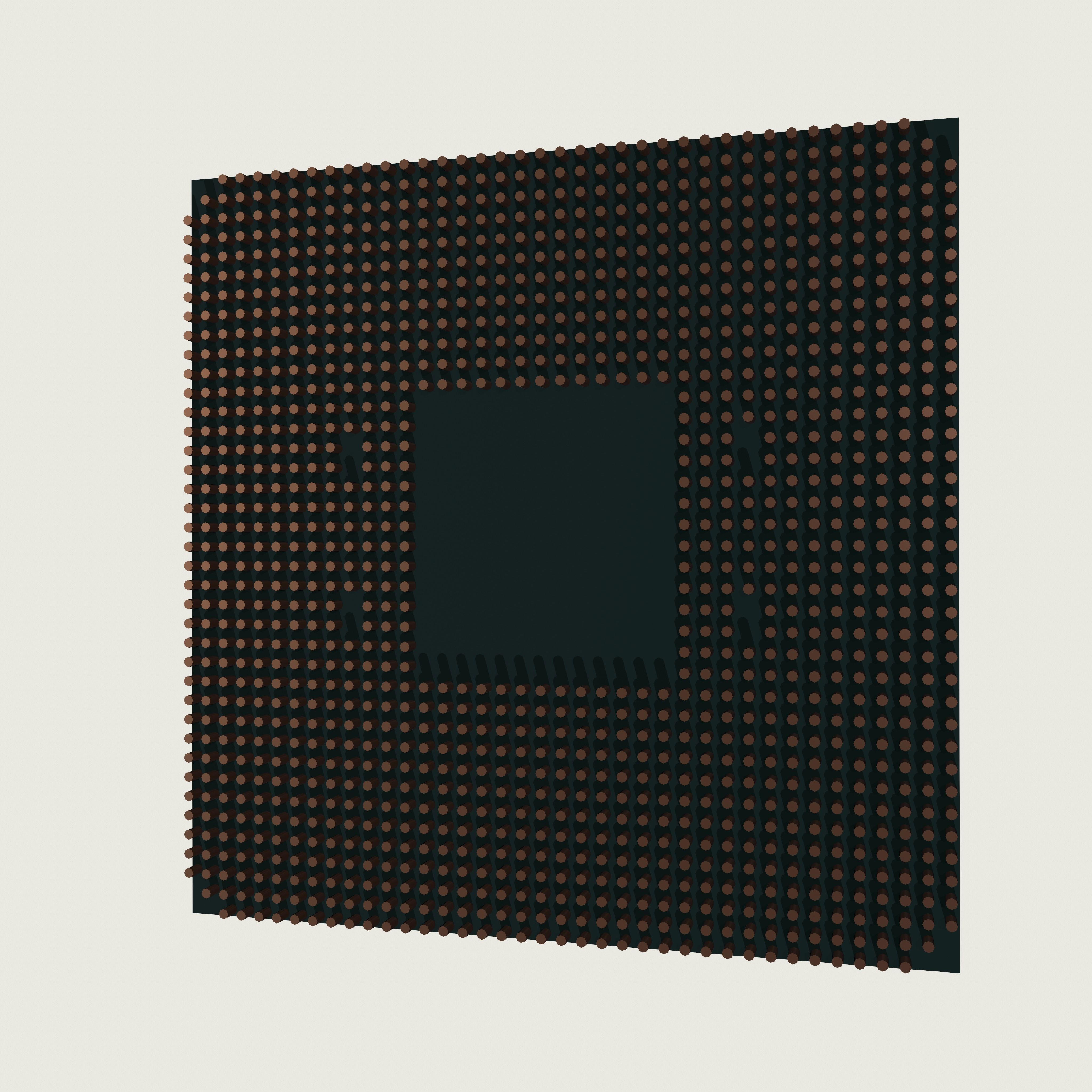 CPU AMD Ryzen 5 5600G Low-poly 3D model_13