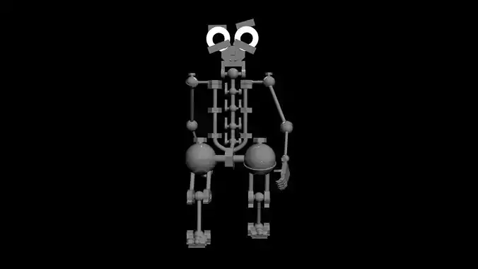 Robot animated skeleton