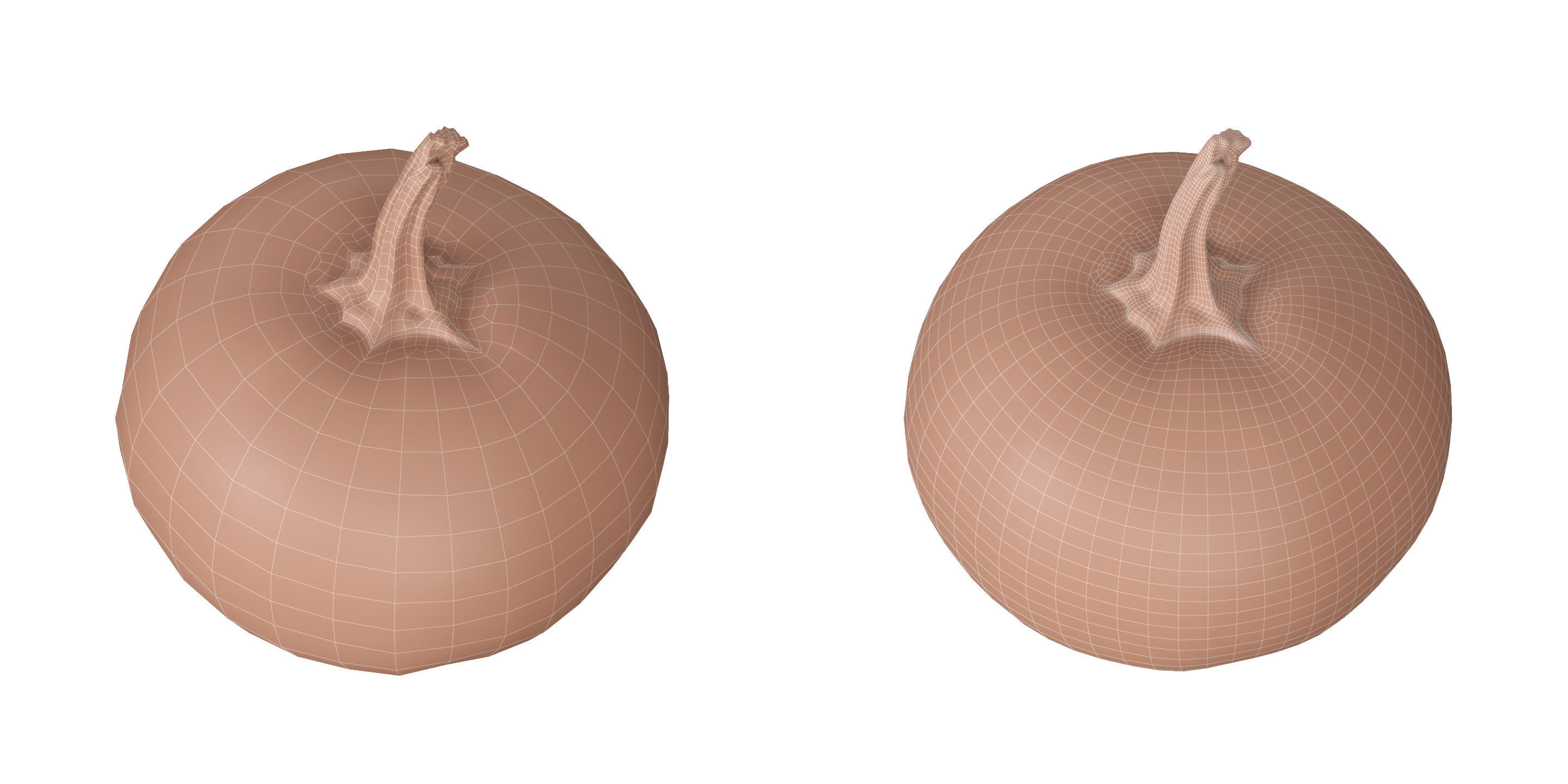 Small Pumpkin Baby Bear Low-poly 3D model_10