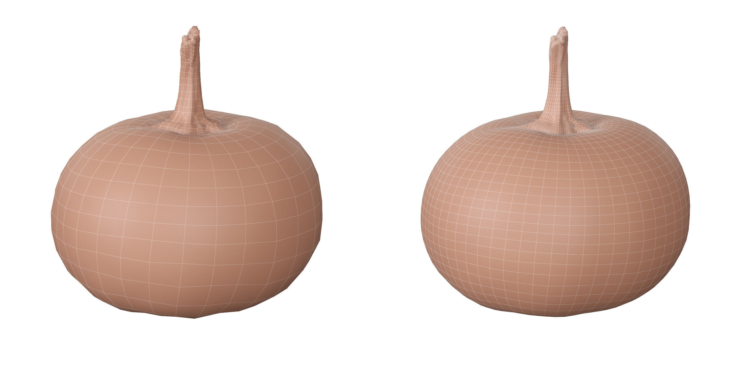 Small Pumpkin Baby Bear Low-poly 3D model_7