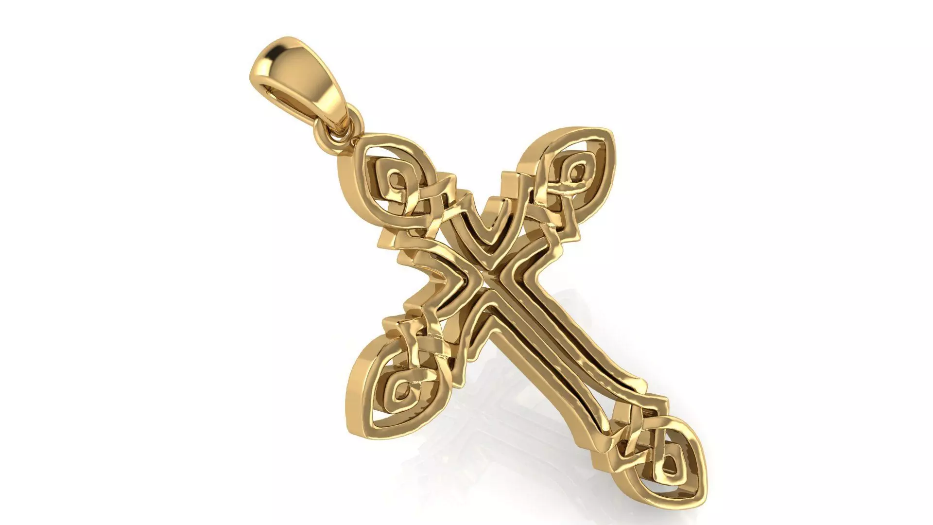 CROSS PENDANT CR07 3D print model_0