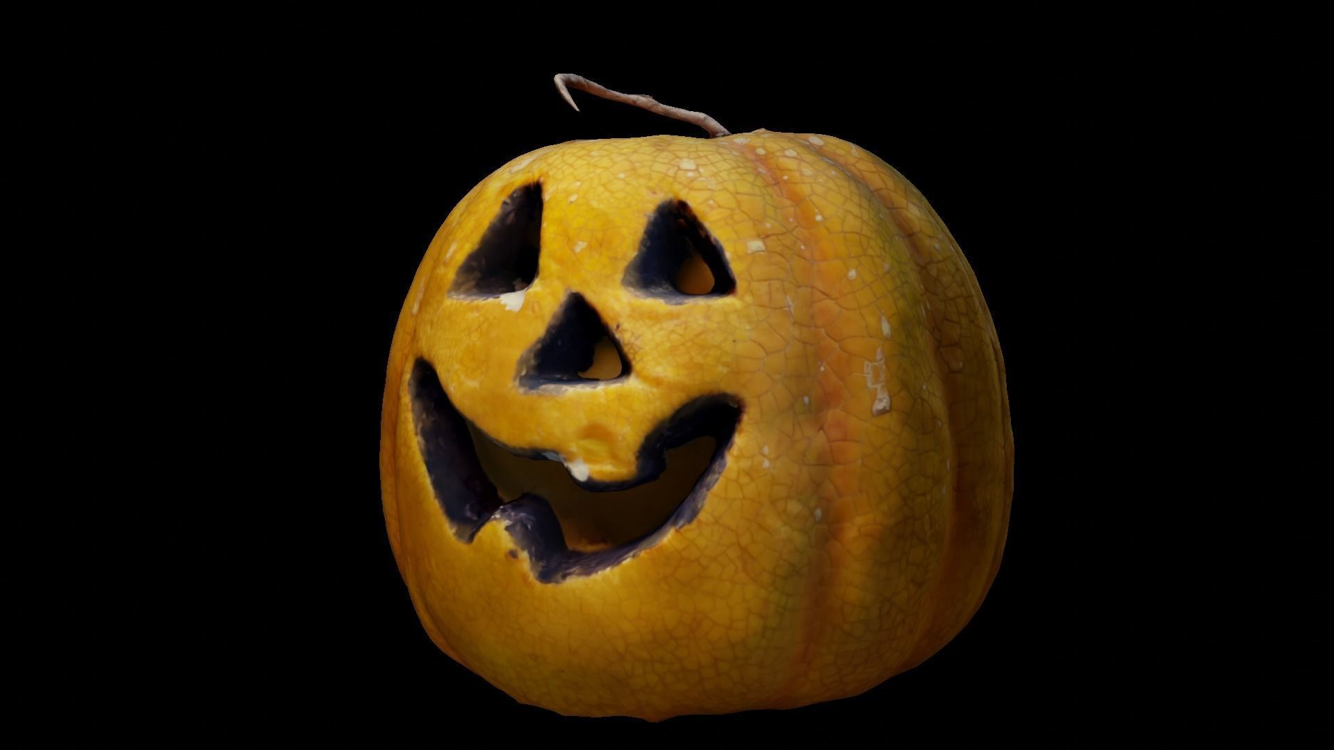 Halloween pumpkin complete SET with light and 55 ready renders Low-poly 3D model_45