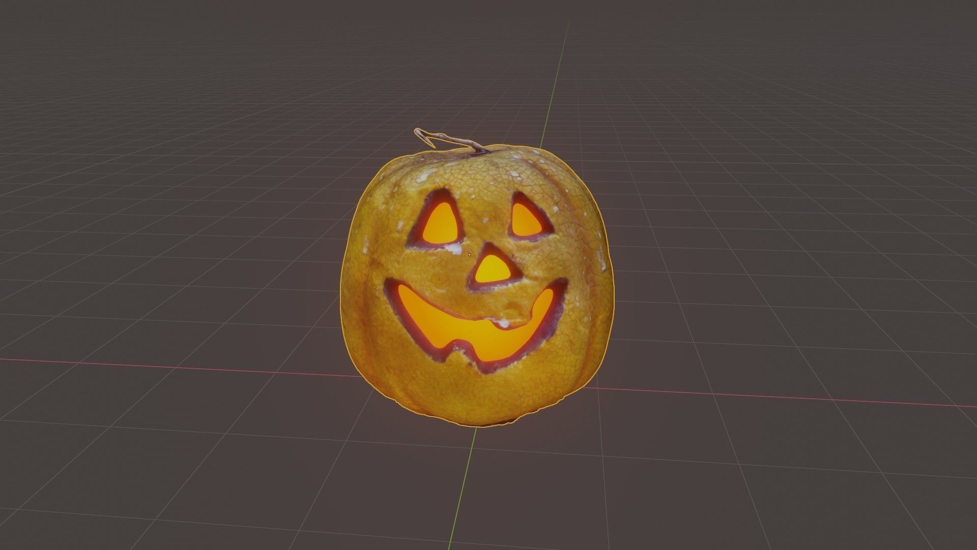Halloween pumpkin complete SET with light and 55 ready renders Low-poly 3D model_60