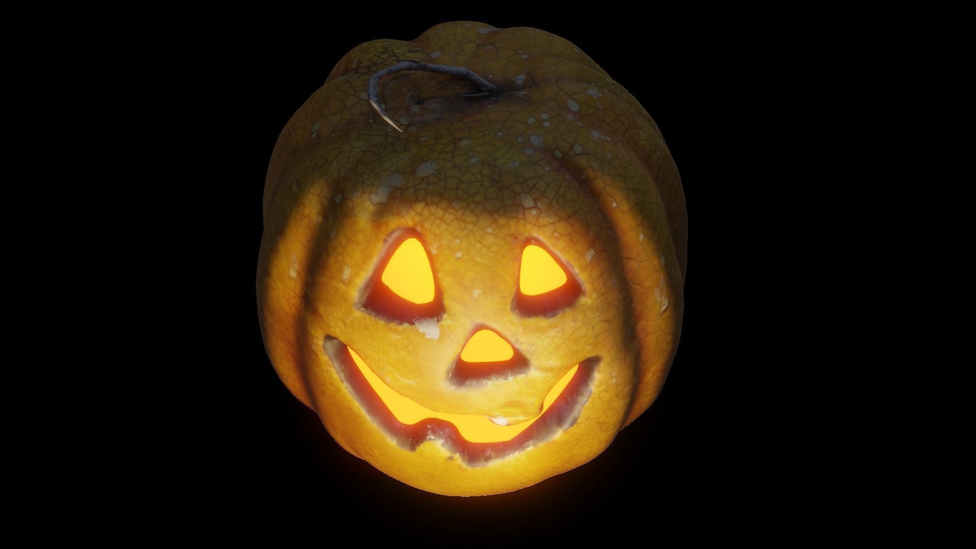 Halloween pumpkin complete SET with light and 55 ready renders Low-poly 3D model_26