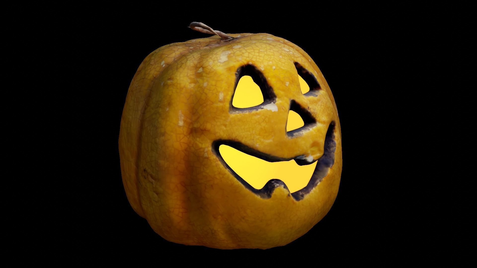 Halloween pumpkin complete SET with light and 55 ready renders Low-poly 3D model_47