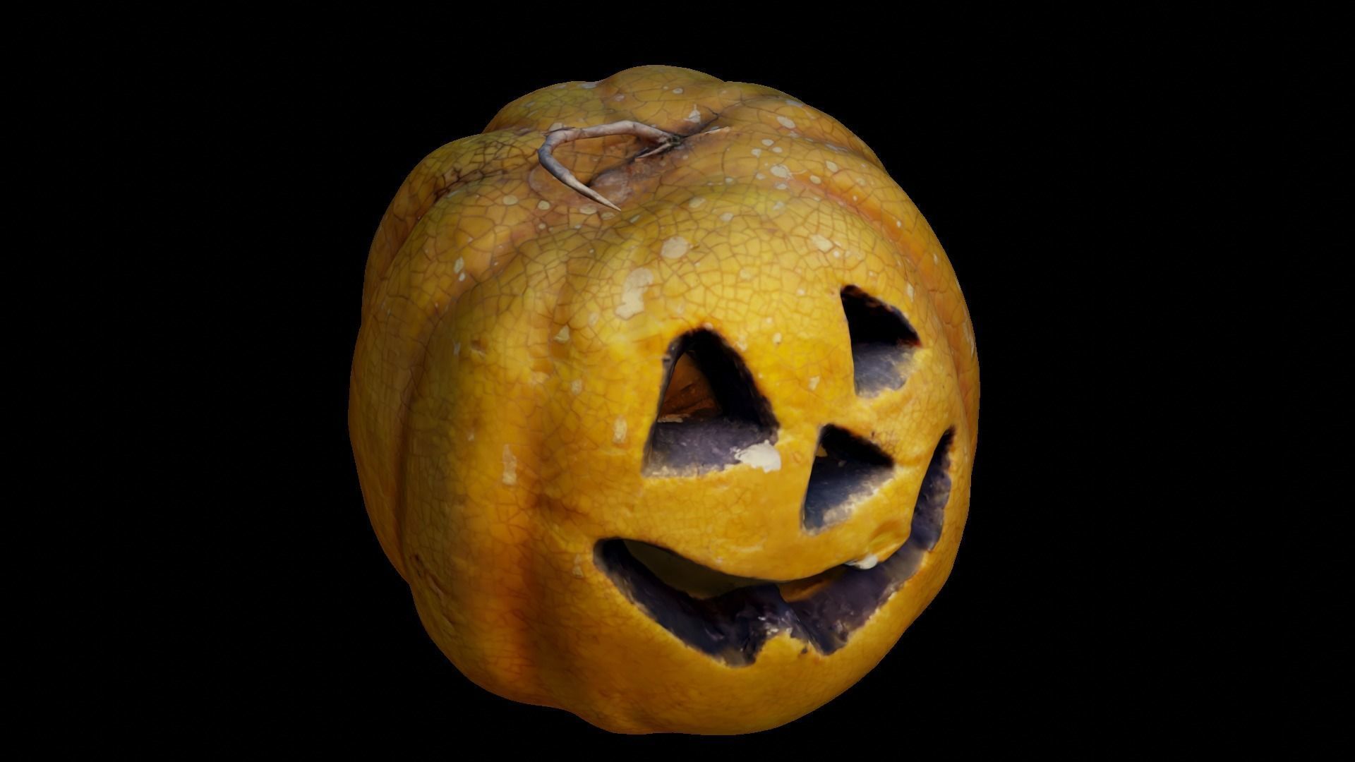 Halloween pumpkin complete SET with light and 55 ready renders Low-poly 3D model_40