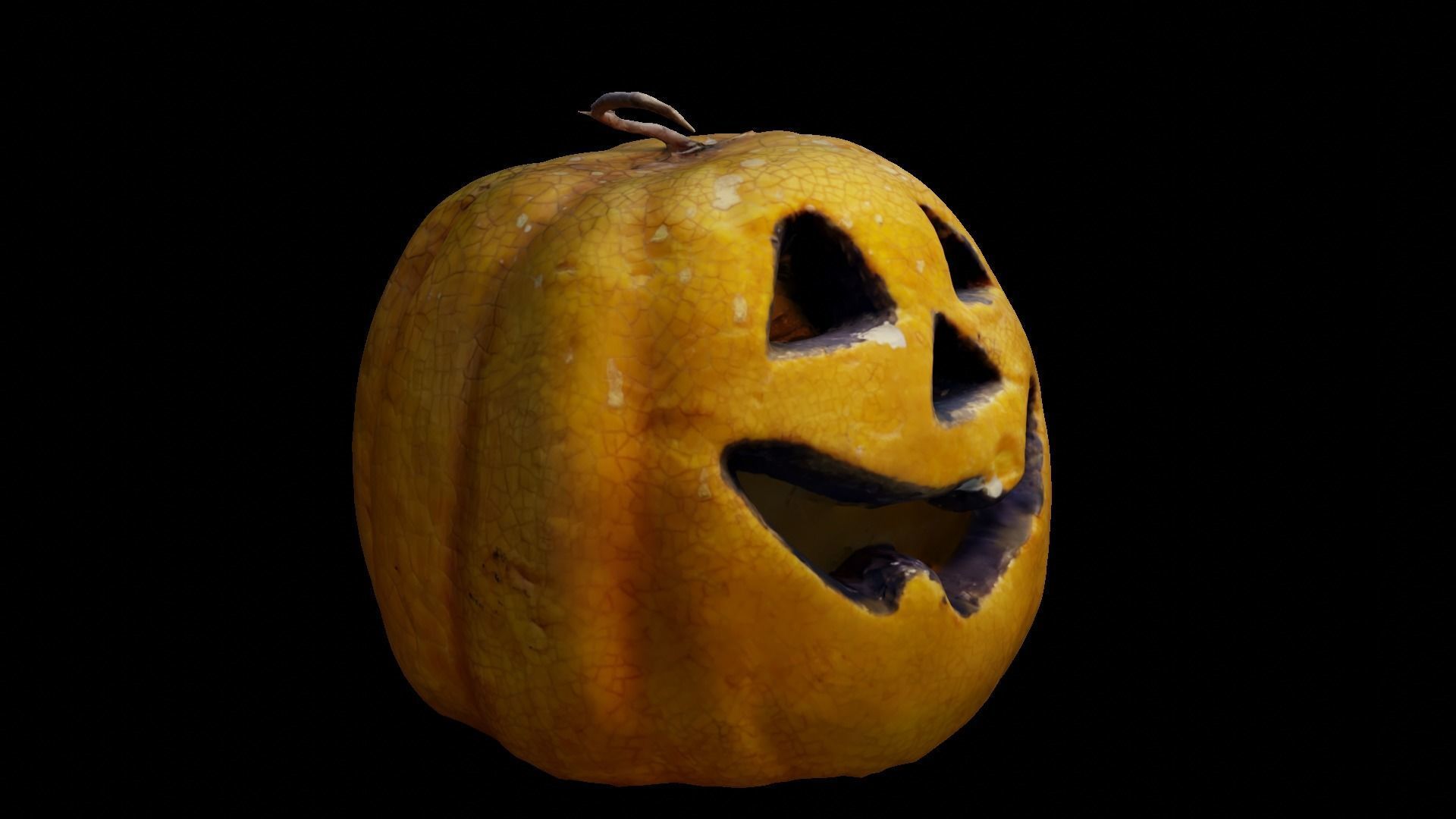 Halloween pumpkin complete SET with light and 55 ready renders Low-poly 3D model_36