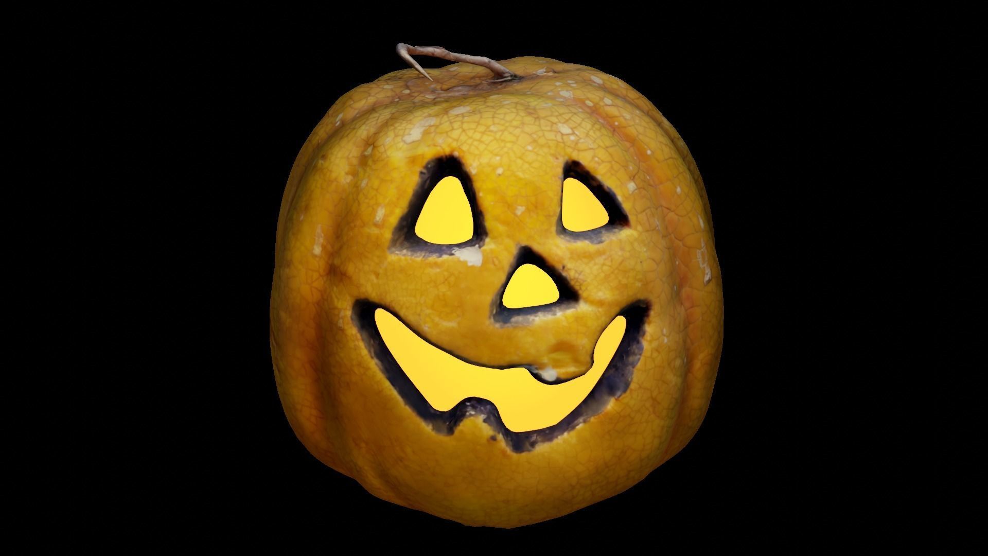 Halloween pumpkin complete SET with light and 55 ready renders Low-poly 3D model_44