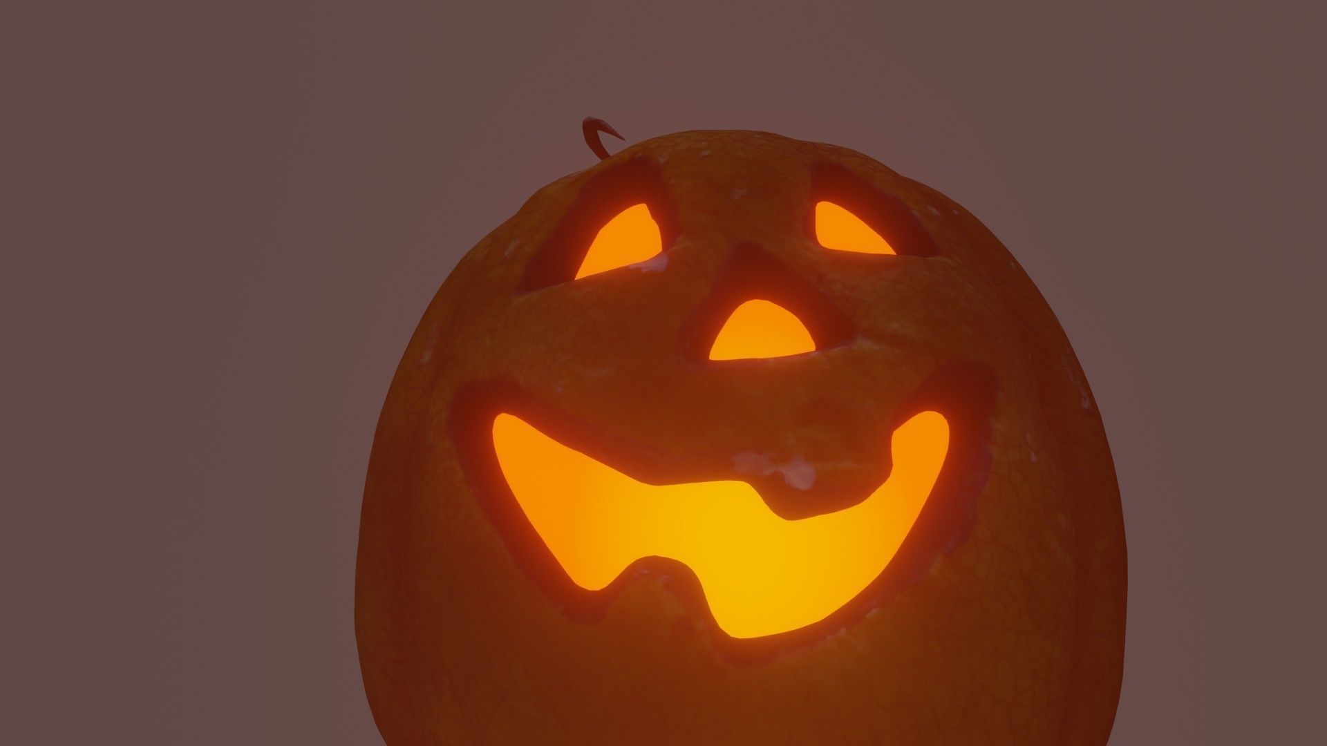 Halloween pumpkin complete SET with light and 55 ready renders Low-poly 3D model_15