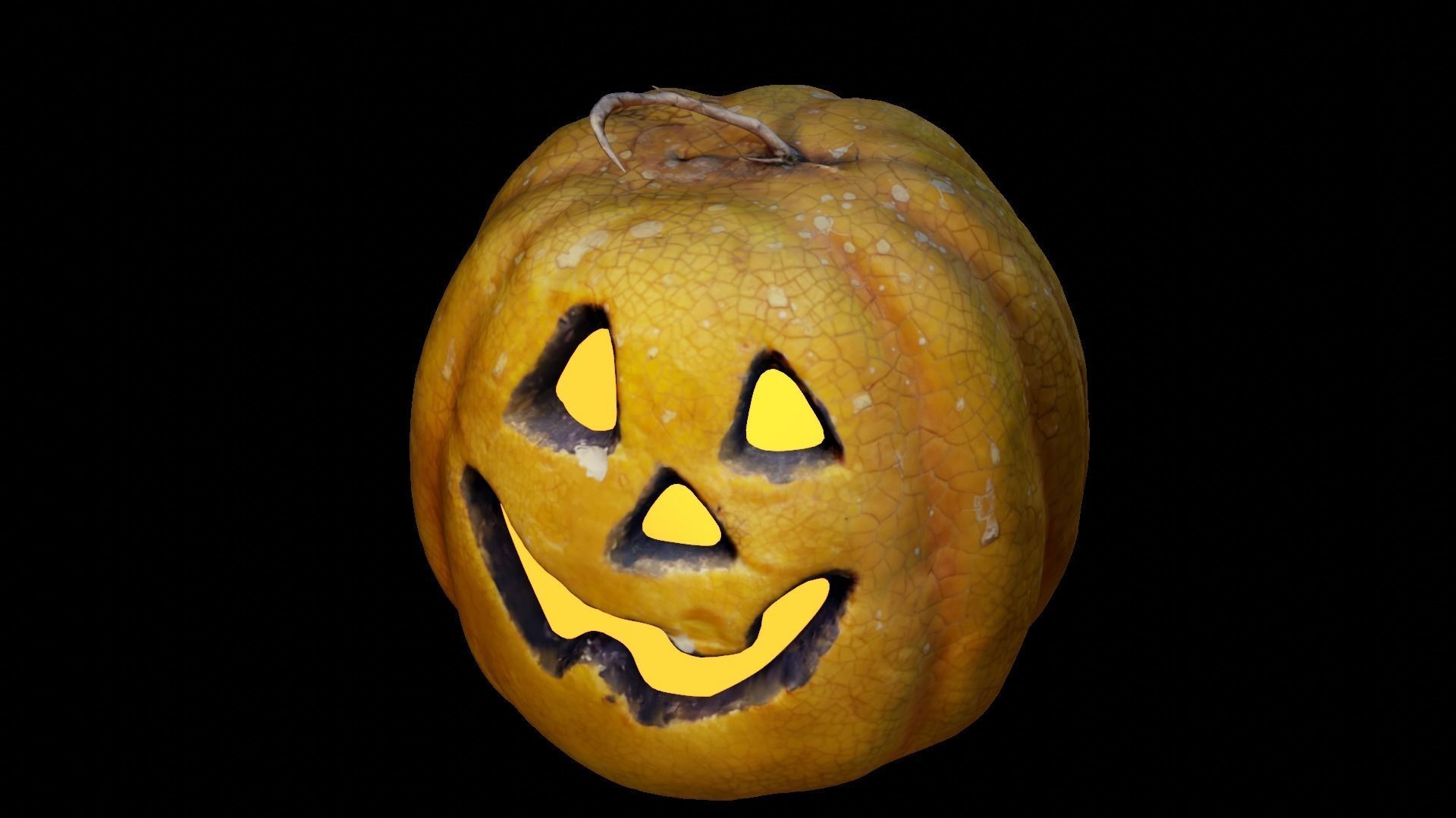 Halloween pumpkin complete SET with light and 55 ready renders Low-poly 3D model_48