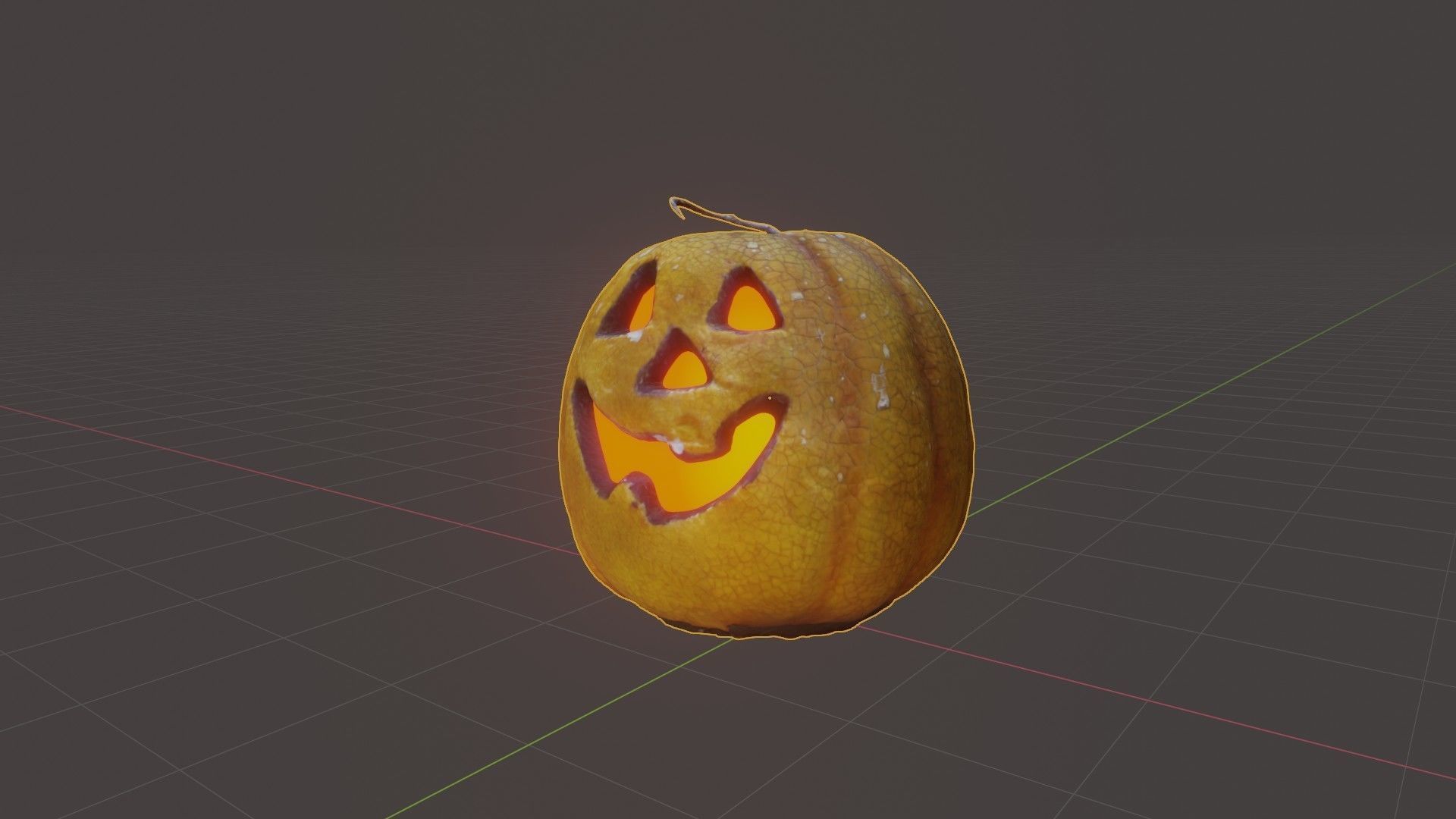 Halloween pumpkin complete SET with light and 55 ready renders Low-poly 3D model_62