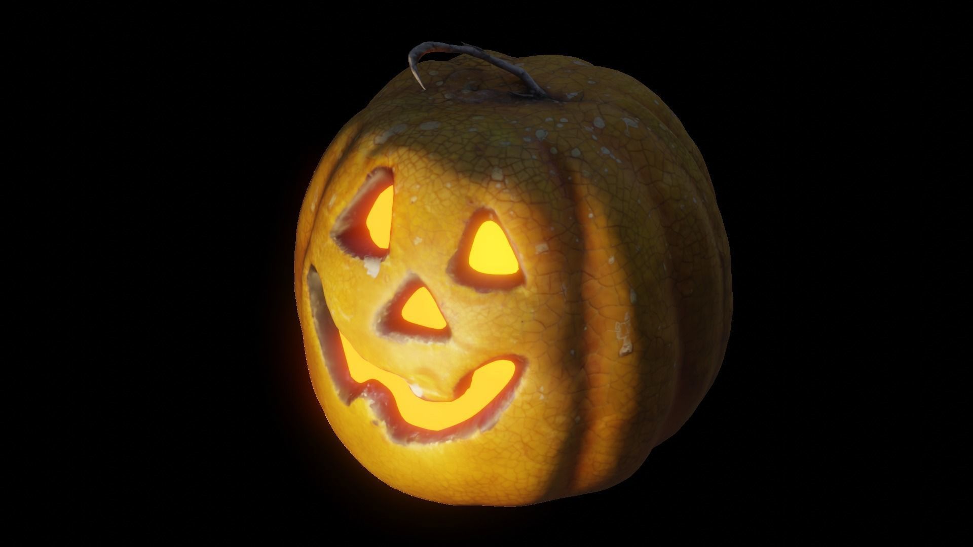 Halloween pumpkin complete SET with light and 55 ready renders Low-poly 3D model_8