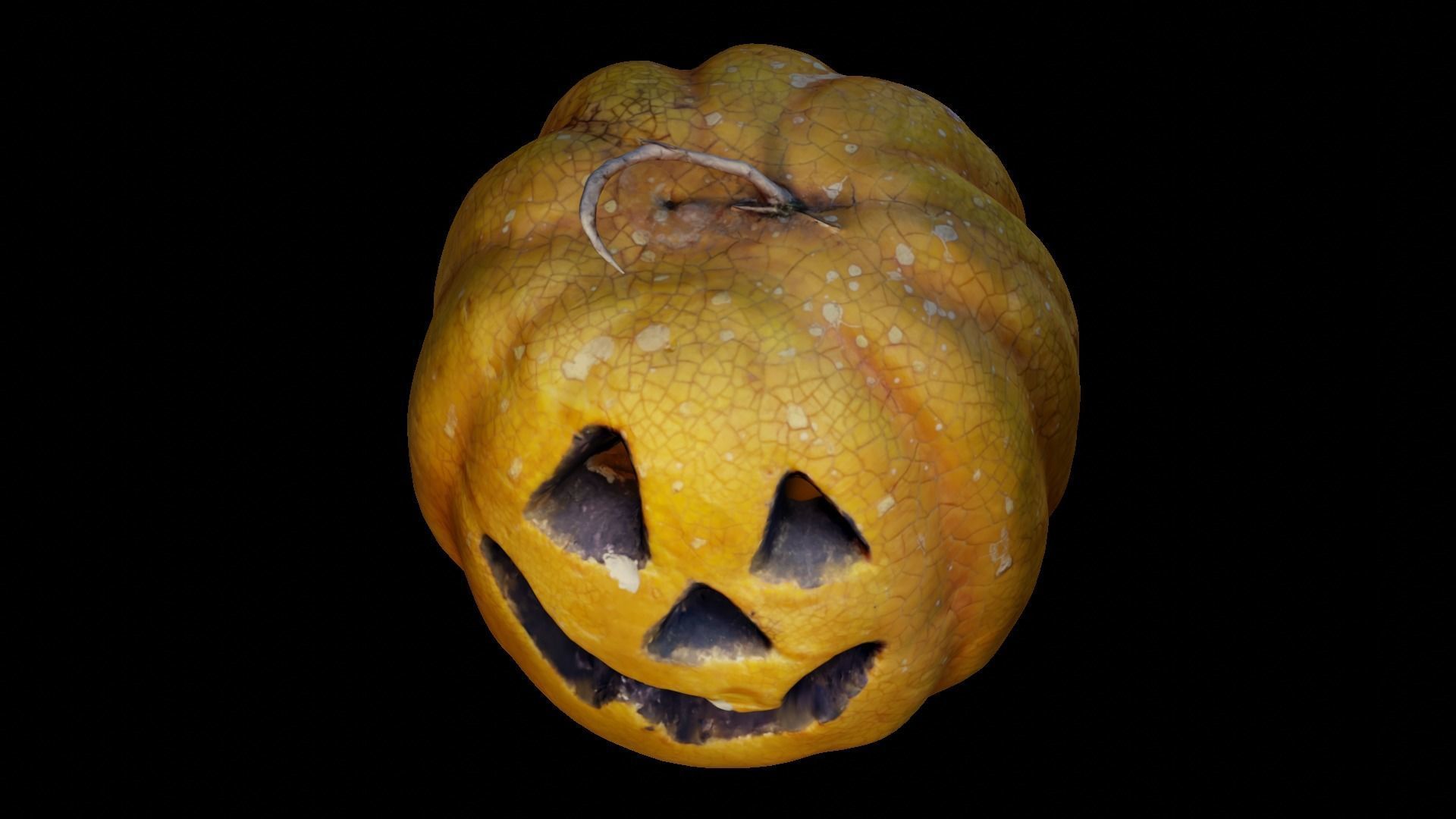 Halloween pumpkin complete SET with light and 55 ready renders Low-poly 3D model_51