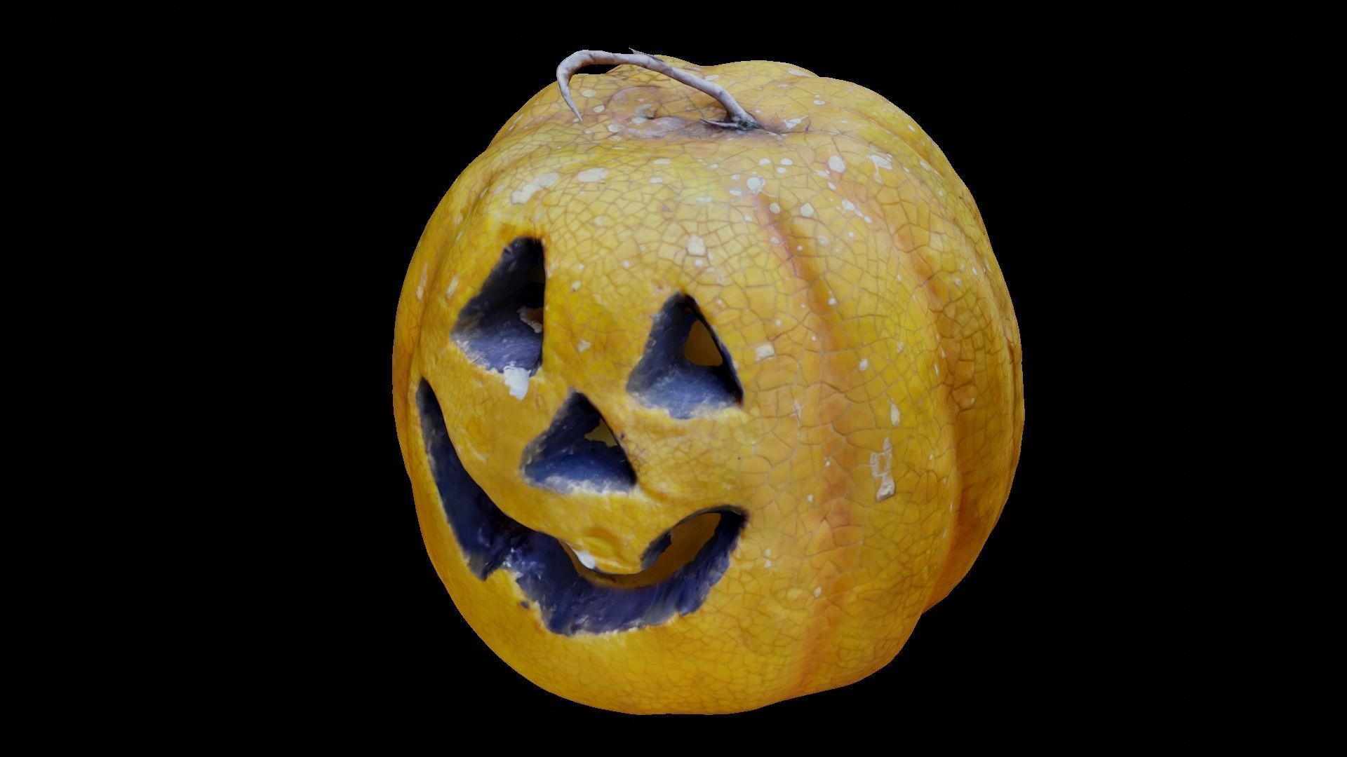 Halloween pumpkin complete SET with light and 55 ready renders Low-poly 3D model_21