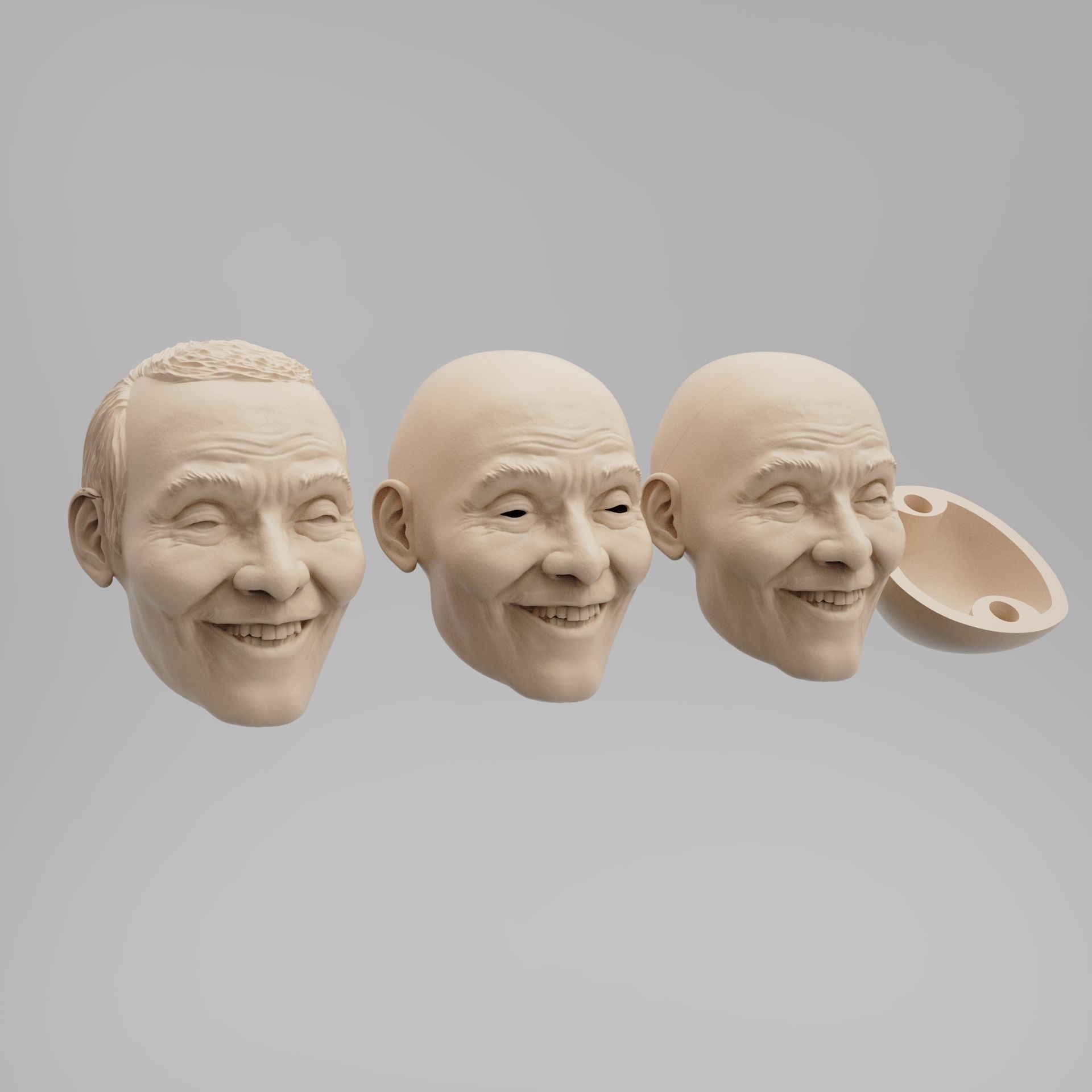 BJD doll Squid Game player 001 Oh Yeong-soo 3D print model_4