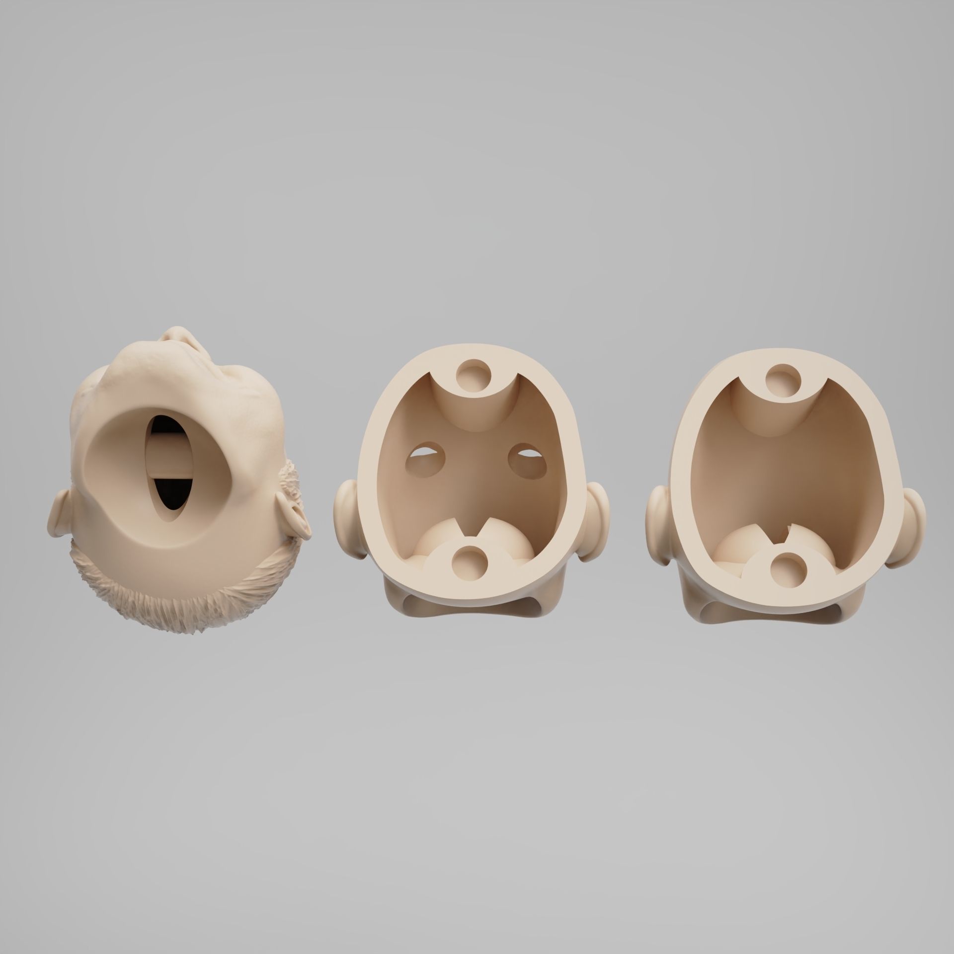 BJD doll Squid Game player 001 Oh Yeong-soo 3D print model_7