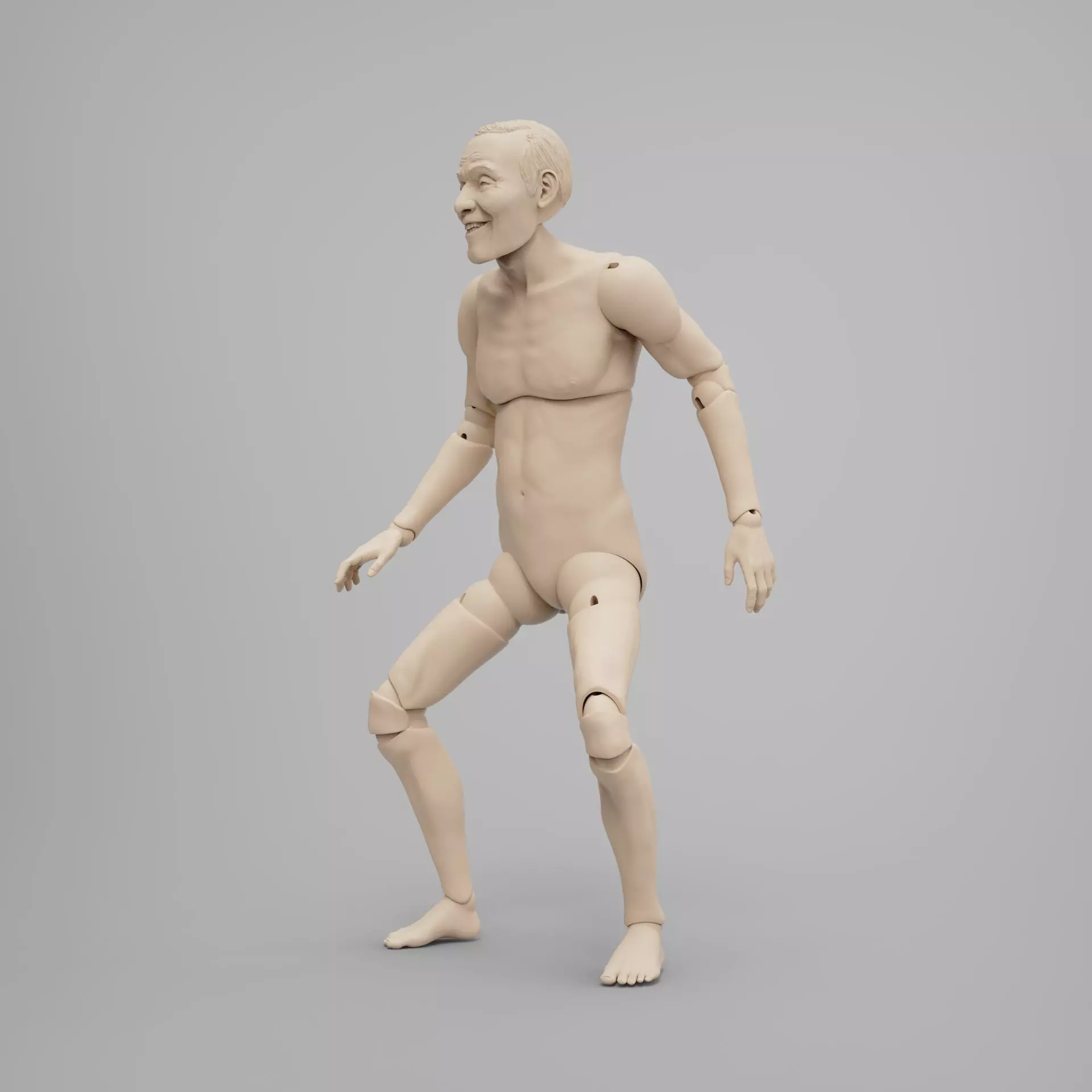 BJD doll Squid Game player 001 Oh Yeong-soo 3D print model_0