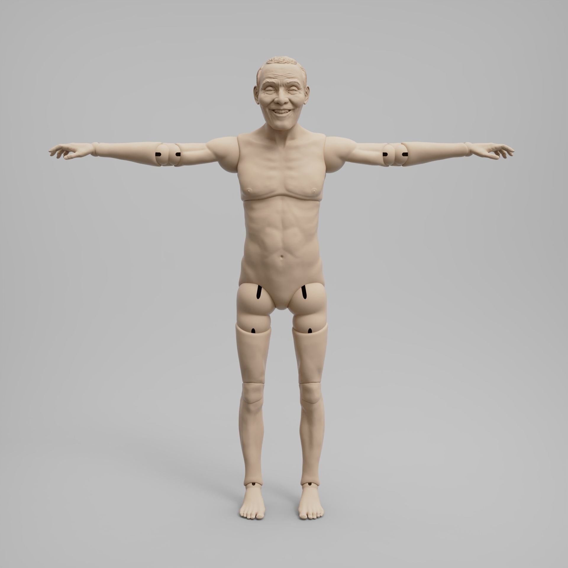 BJD doll Squid Game player 001 Oh Yeong-soo 3D print model_2