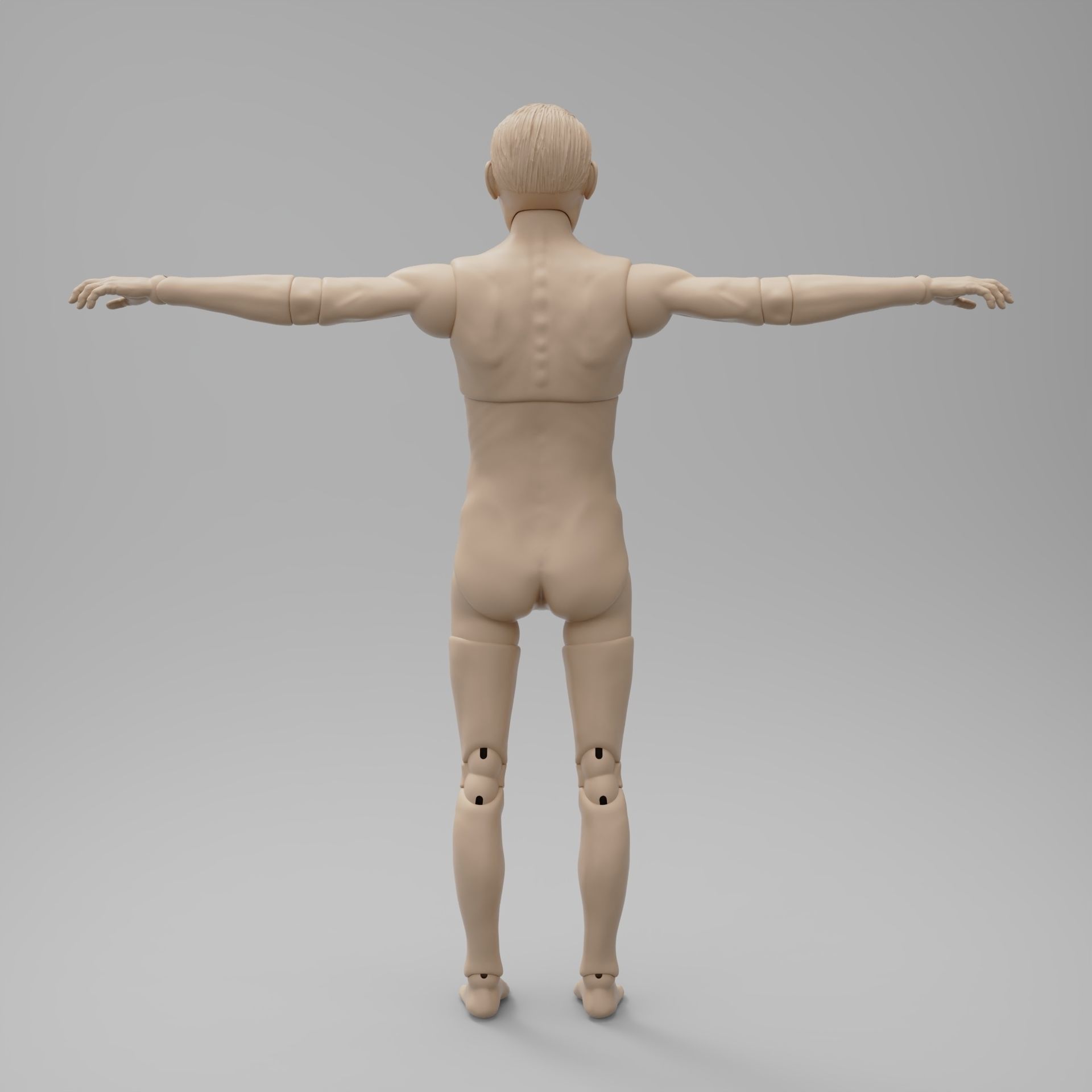 BJD doll Squid Game player 001 Oh Yeong-soo 3D print model_3