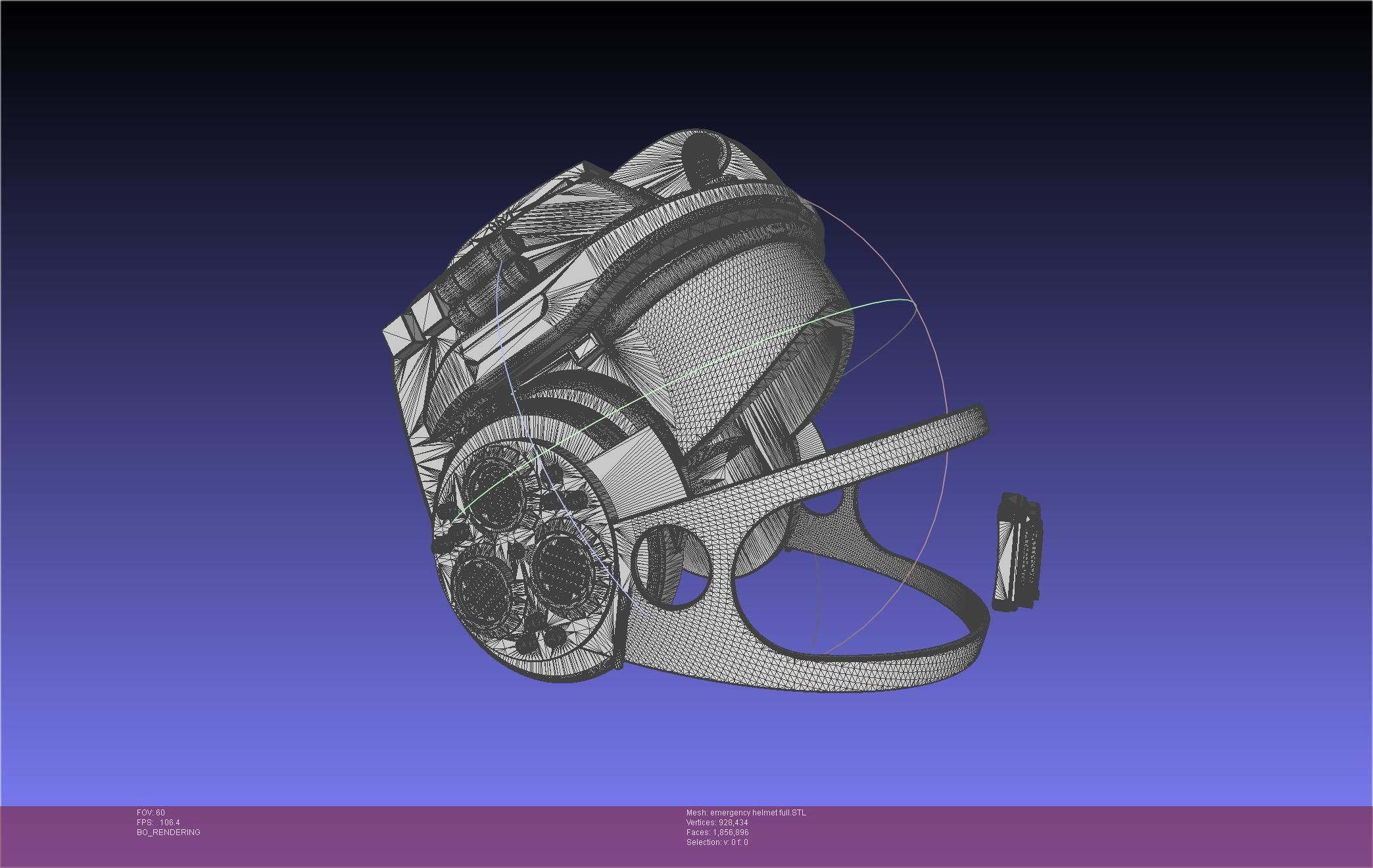 Alien Nostromo Emergency Helmet Printable Assembly 3D print model_133
